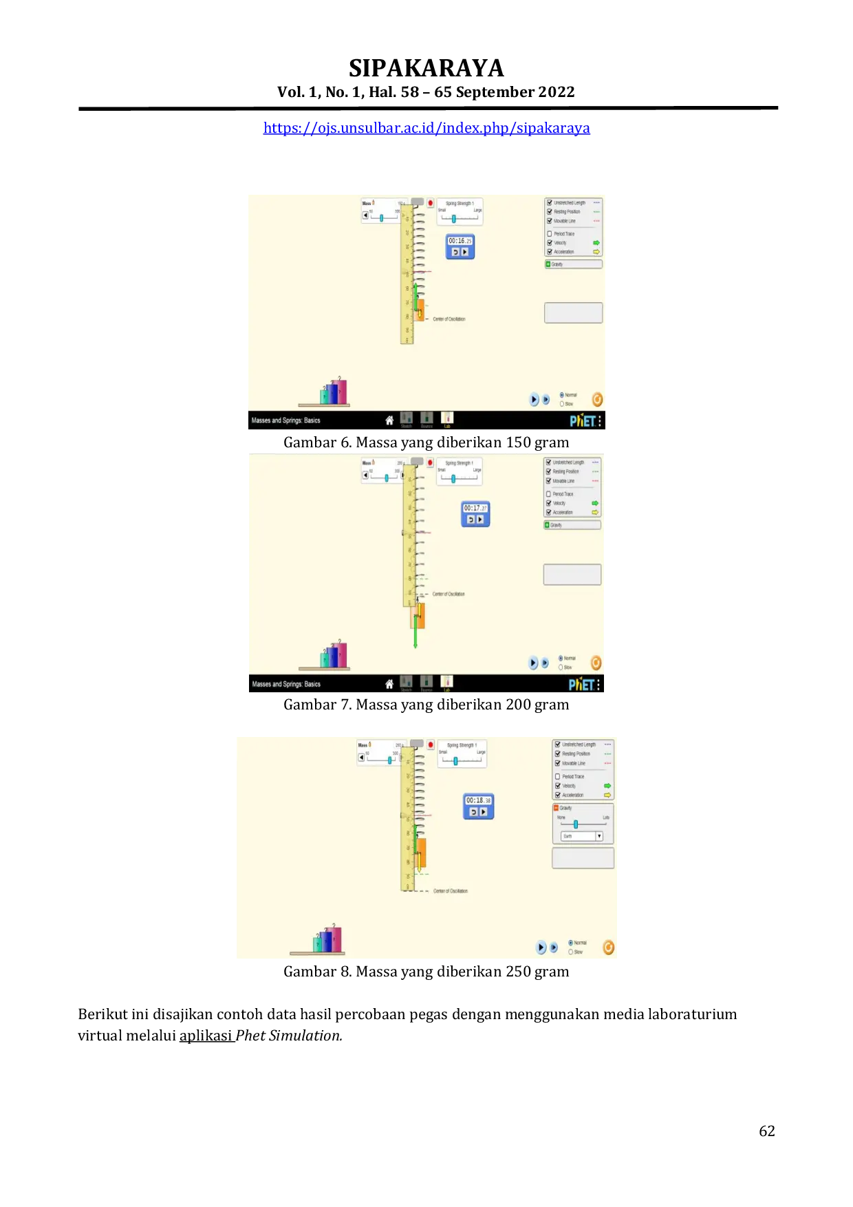 JURIS Pengenalan Aplikasi Phet Simulation Sebagai Media Pembelajaran Untuk Materi Konsep Getaran di SMA Teruna Bakti Waena Jayapura