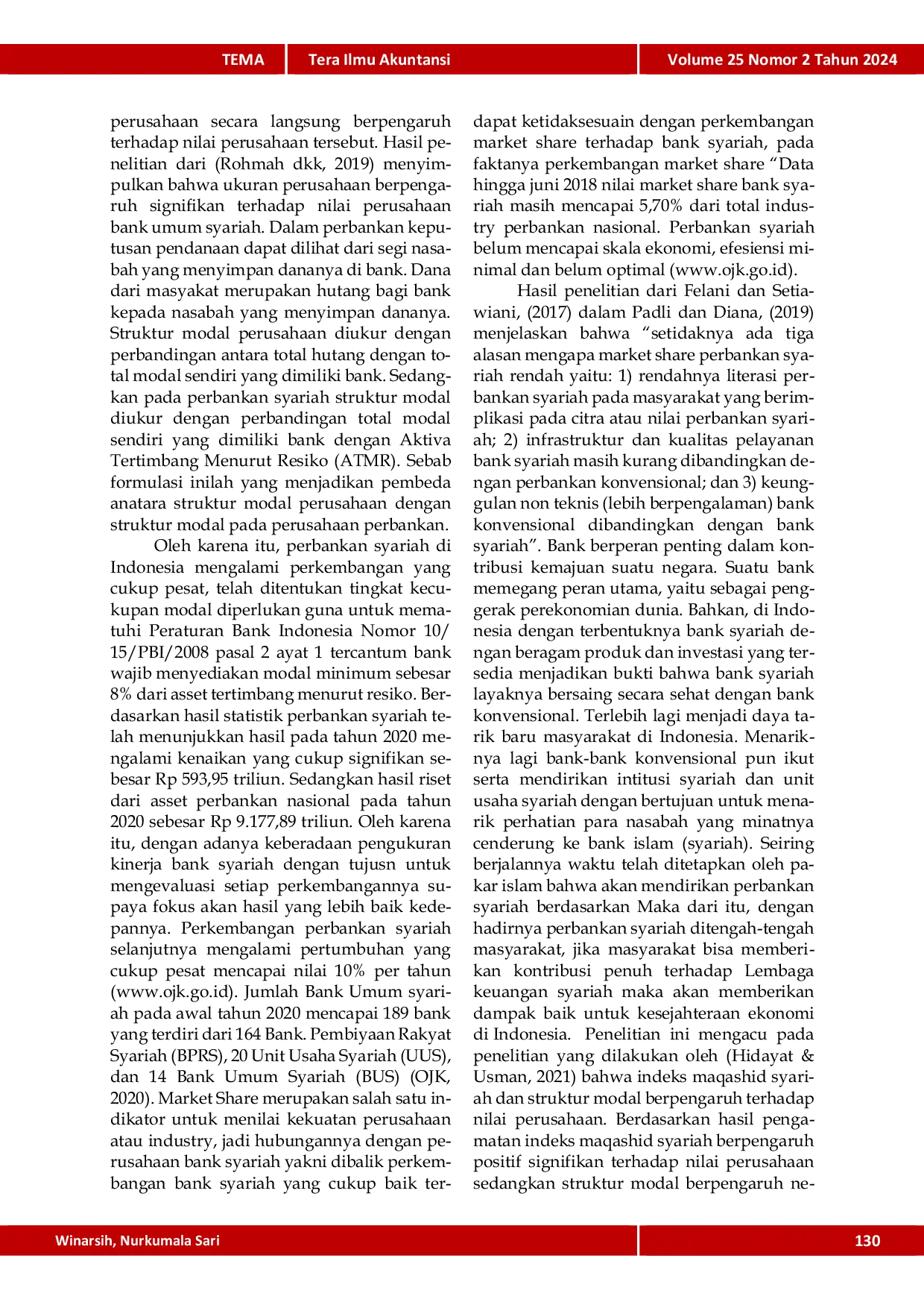 JURIS Pengaruh Indeks Maqashid Syariah Struktur Modal dan Ukuran Perusahaan terhadap Nilai Perusahaan