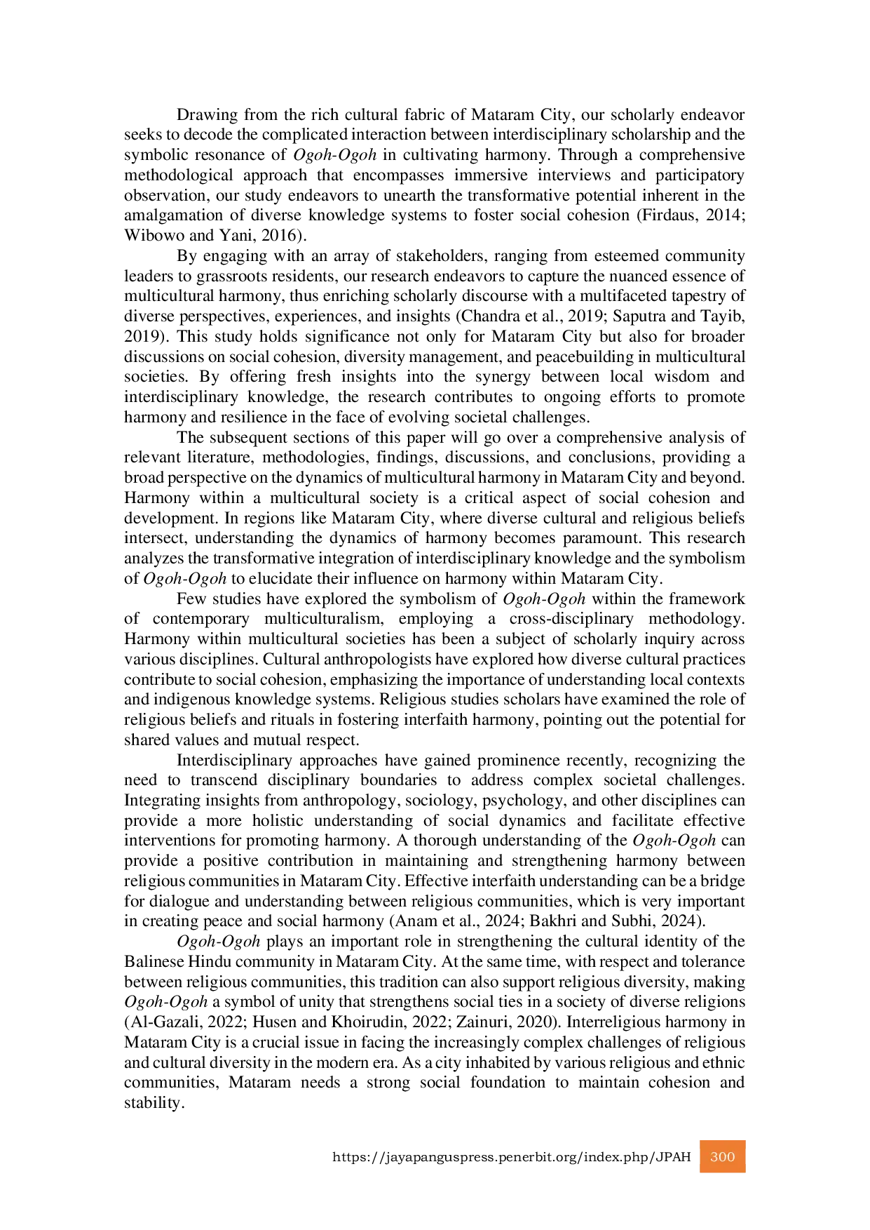 JURIS Transformative Integration of Interdisciplinary Knowledge and Ogoh Ogoh Symbolism in Cultivating Social Harmony in Mataram