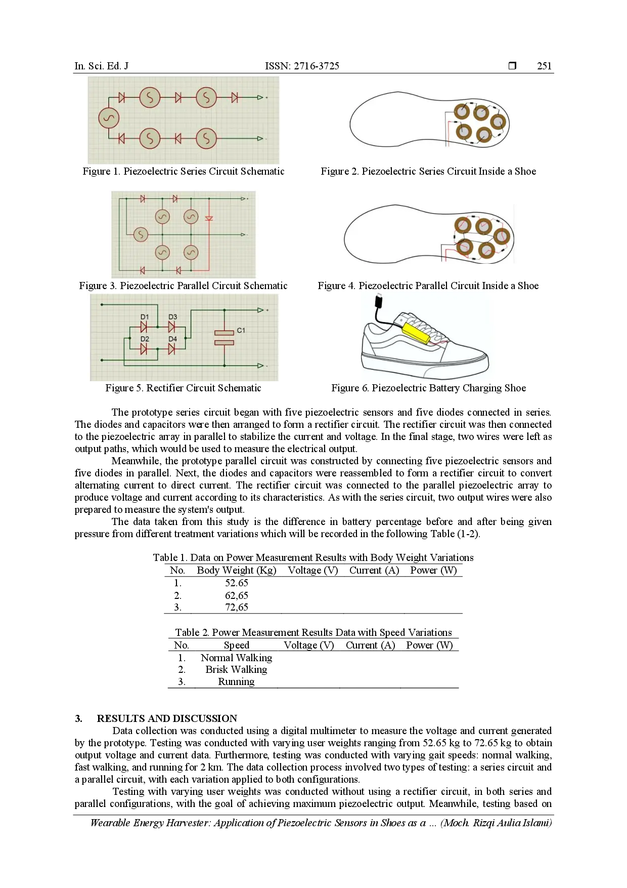 juris Wearable Energy Harvester Application of Piezoelectric Sensors in Shoes as a Portable Power Source
