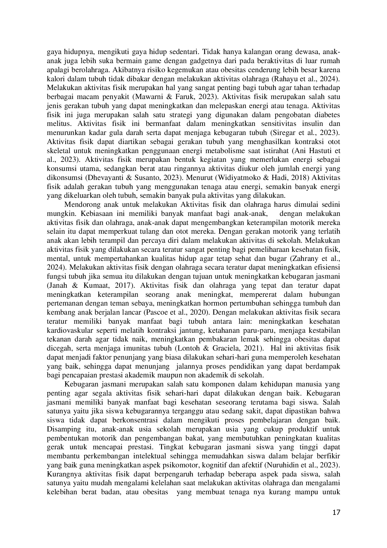 JURIS Analisis Tingkat Kebugaran Jasmani Siswa SMP Muhammadiyah 7 Sempu