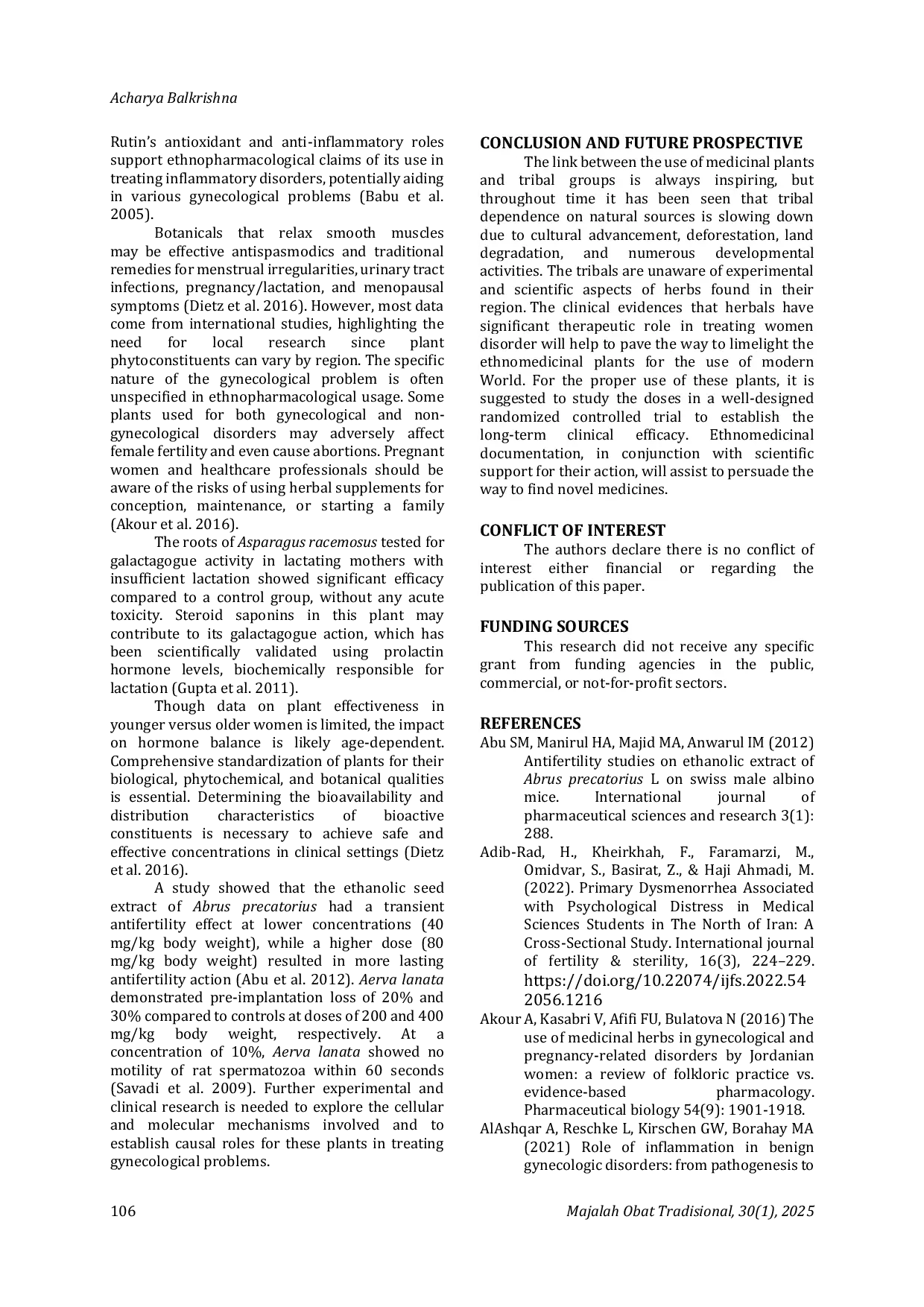 JURIS Ethno gynecological Cognizance of Phytomedicine Used by Tribes of Central and Eastern India An Indigenous Heritage
