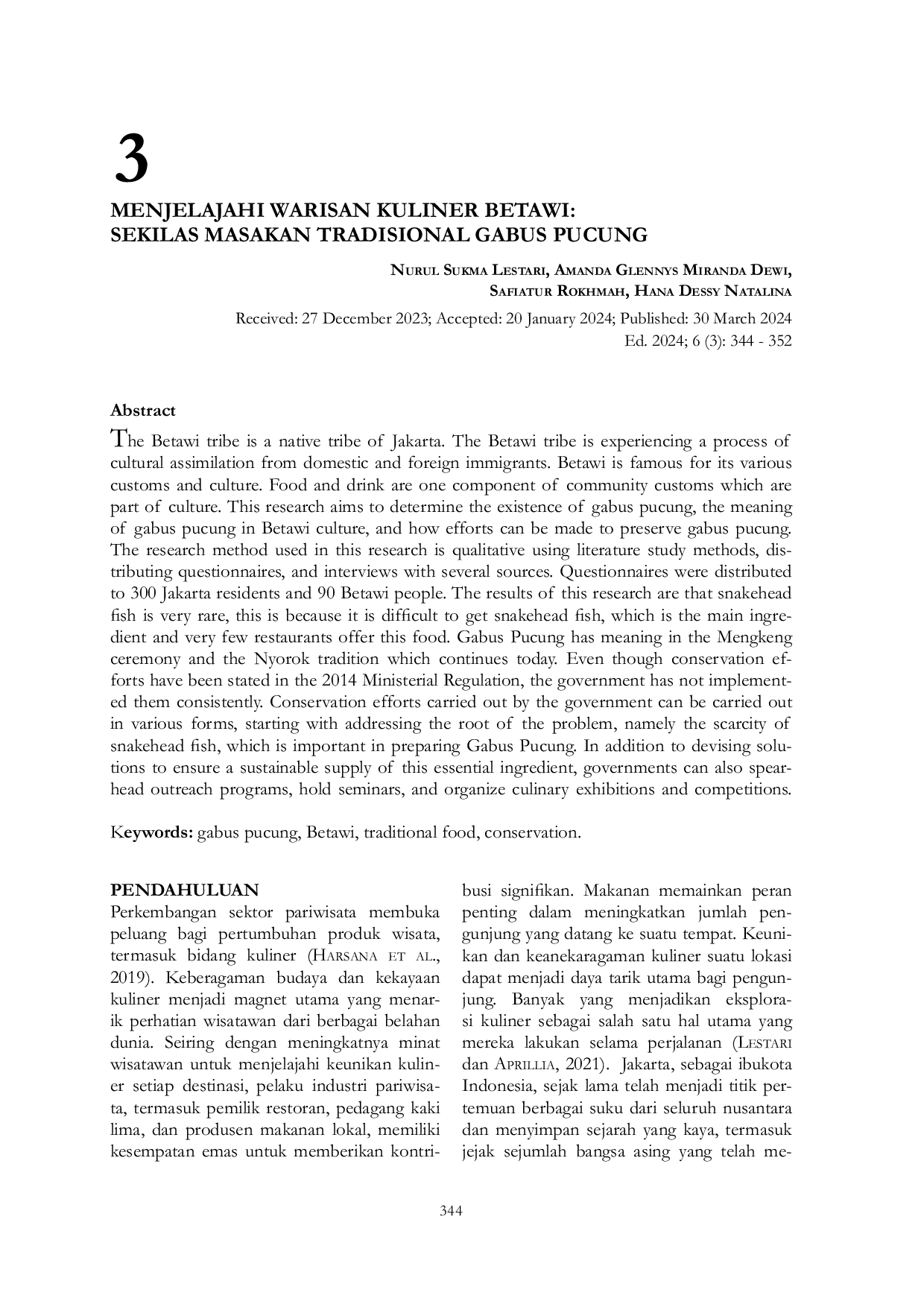 JURIS Menjelajahi Warisan Kulinern Betawi Sekilas Masakan Tradisional Gabus Pucung