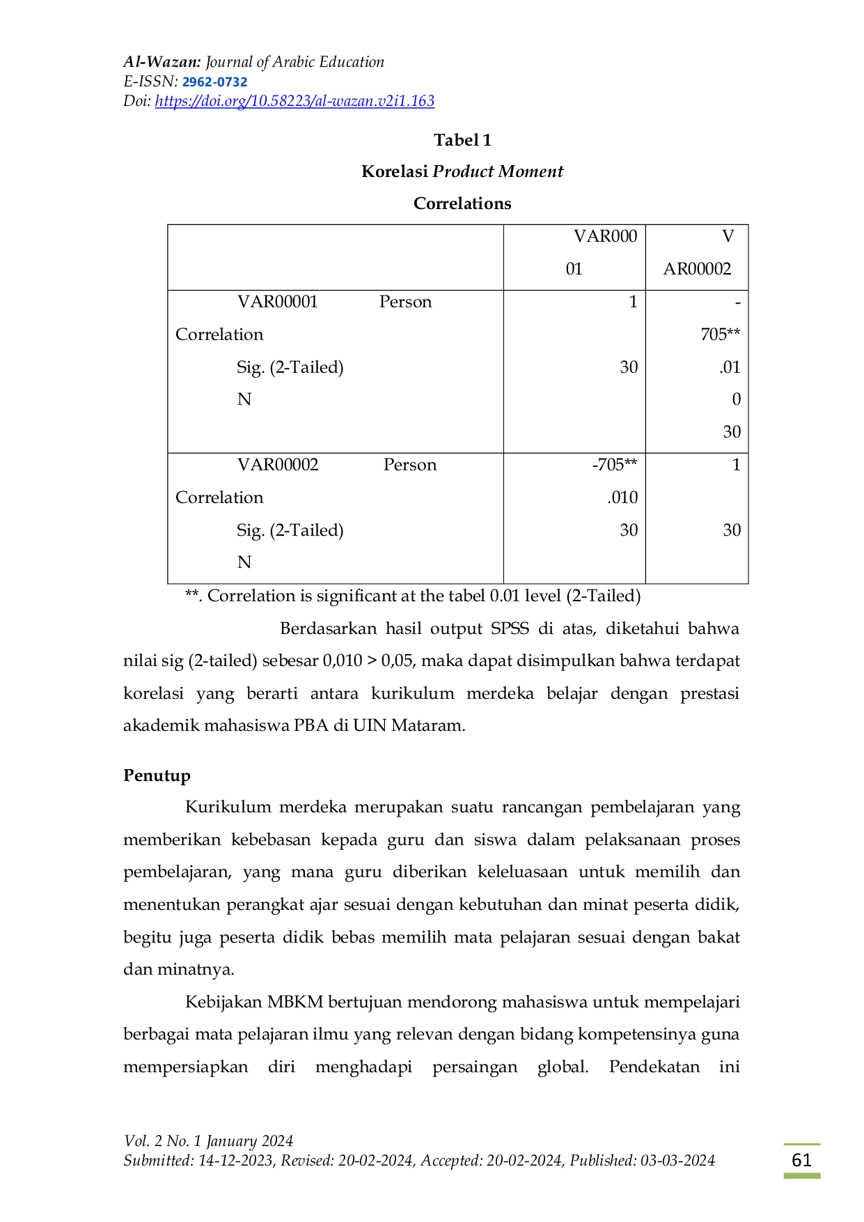 JURIS Pengaruh Penerapan Kurikulum Merdeka Belajar Terhadap Prestasi Akademik Studi Kasus Mahasiswa PBA UIN Mataram