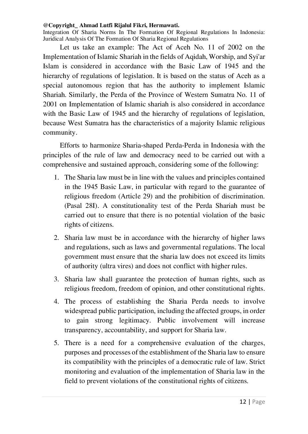 juris Integration Of Sharia Norms In The Formation Of Regional Regulations In Indonesia Juridical Analysis Of The Formation Of Sharia Regional Regulations