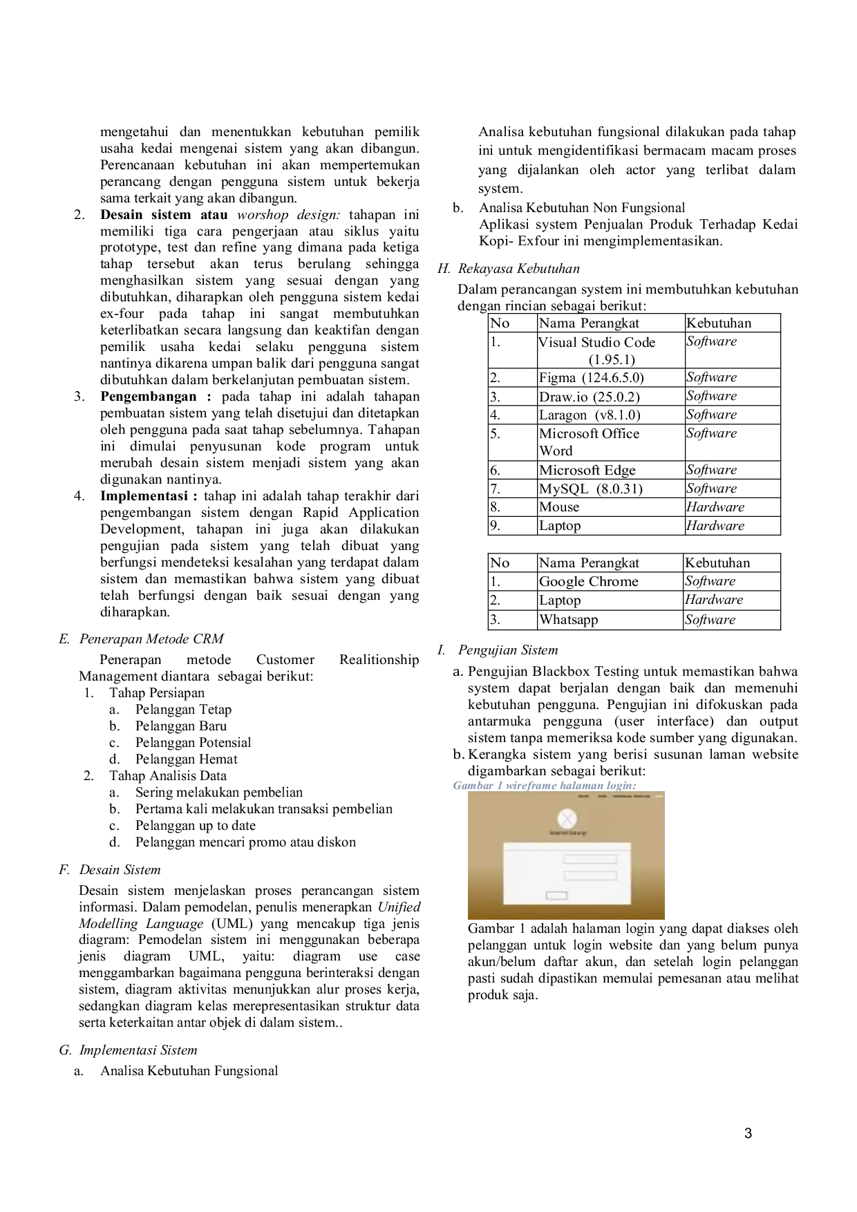 JURIS Strategi CRM Pada Kedai Kopi Exfour Berbasis Website Sebagai Upaya Meningkatkan Penjualan Produk