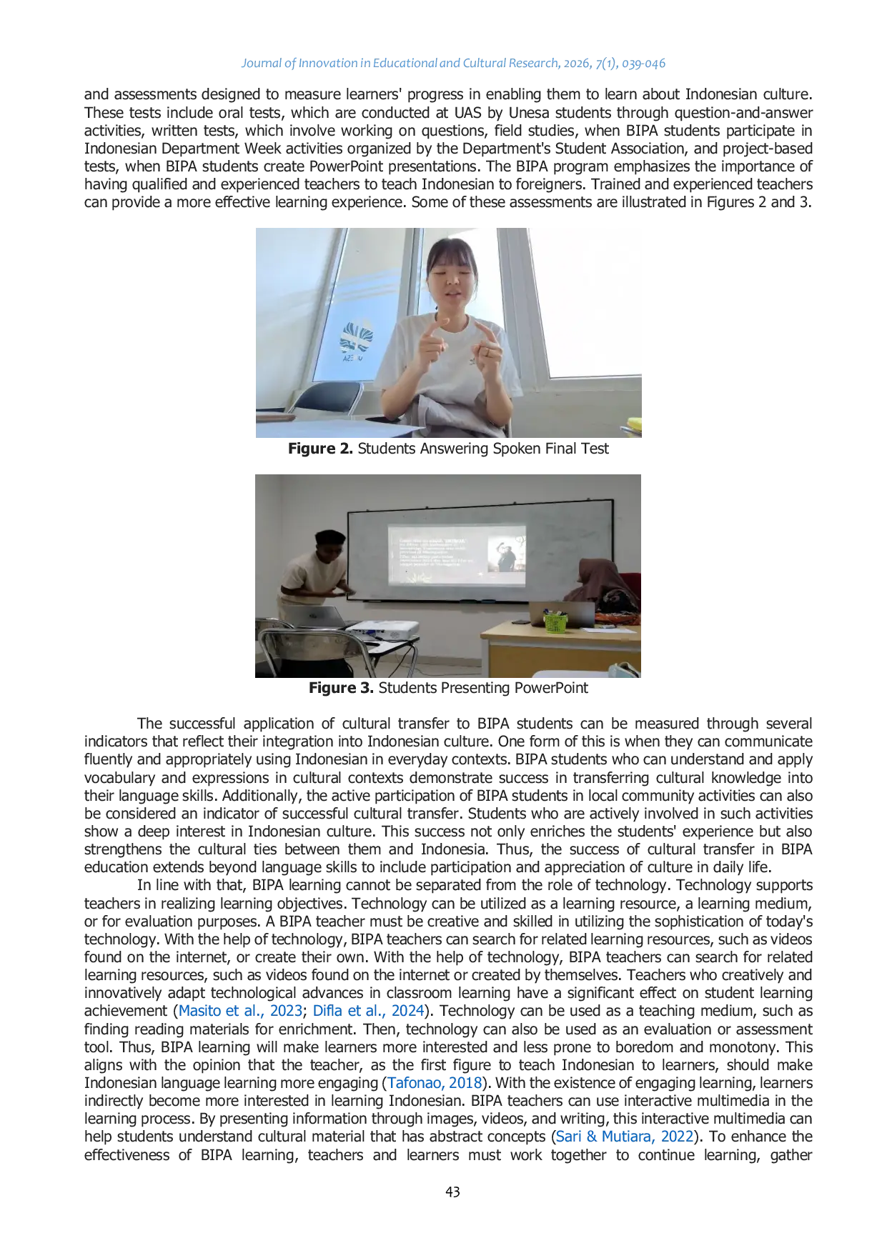 JURIS Dynamics Of Cultural Transfer In Pluricultural Learning Of Bahasa Indonesia For Foreign Speakers