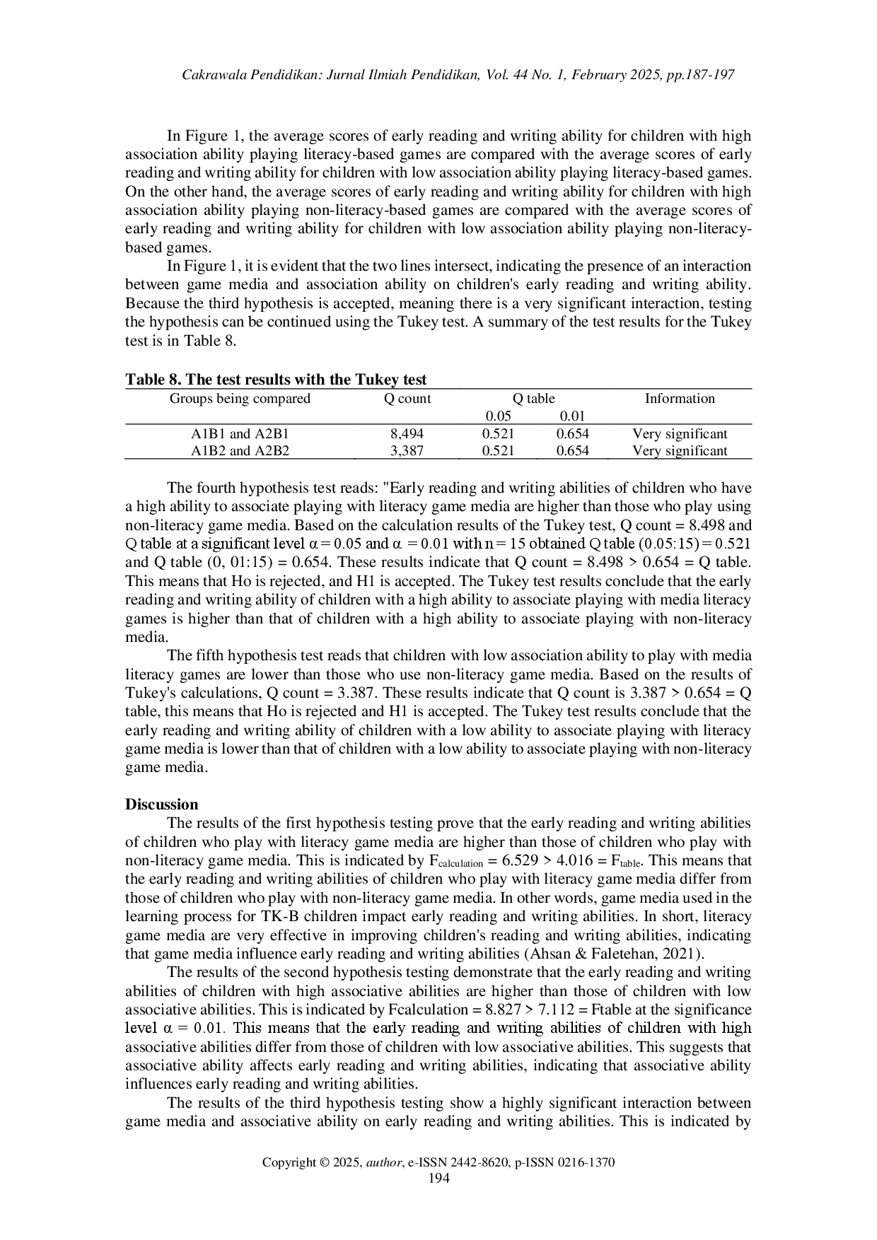 juris Game based educational media and associative skills in kindergarten students early reading and writing development