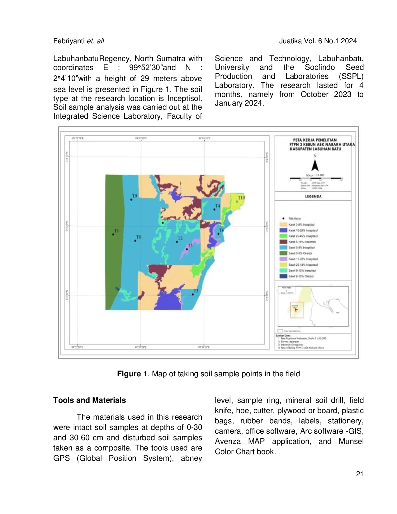 JURIS Study of Some Physical Properties of Soil in Immature Oil Palm Plant at Different Slopes