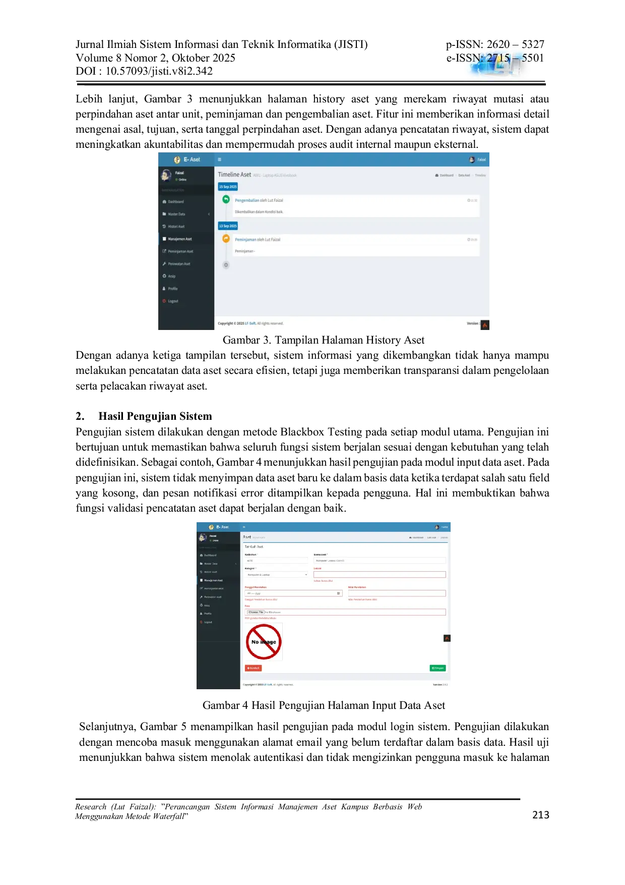 JURIS Perancangan Sistem Informasi Manajemen Aset Kampus Berbasis Web Menggunakan Metode Waterfall