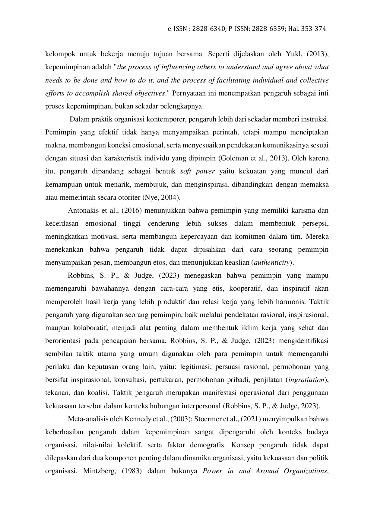 JURIS Taktik Pengaruh dalam Kepemimpinan