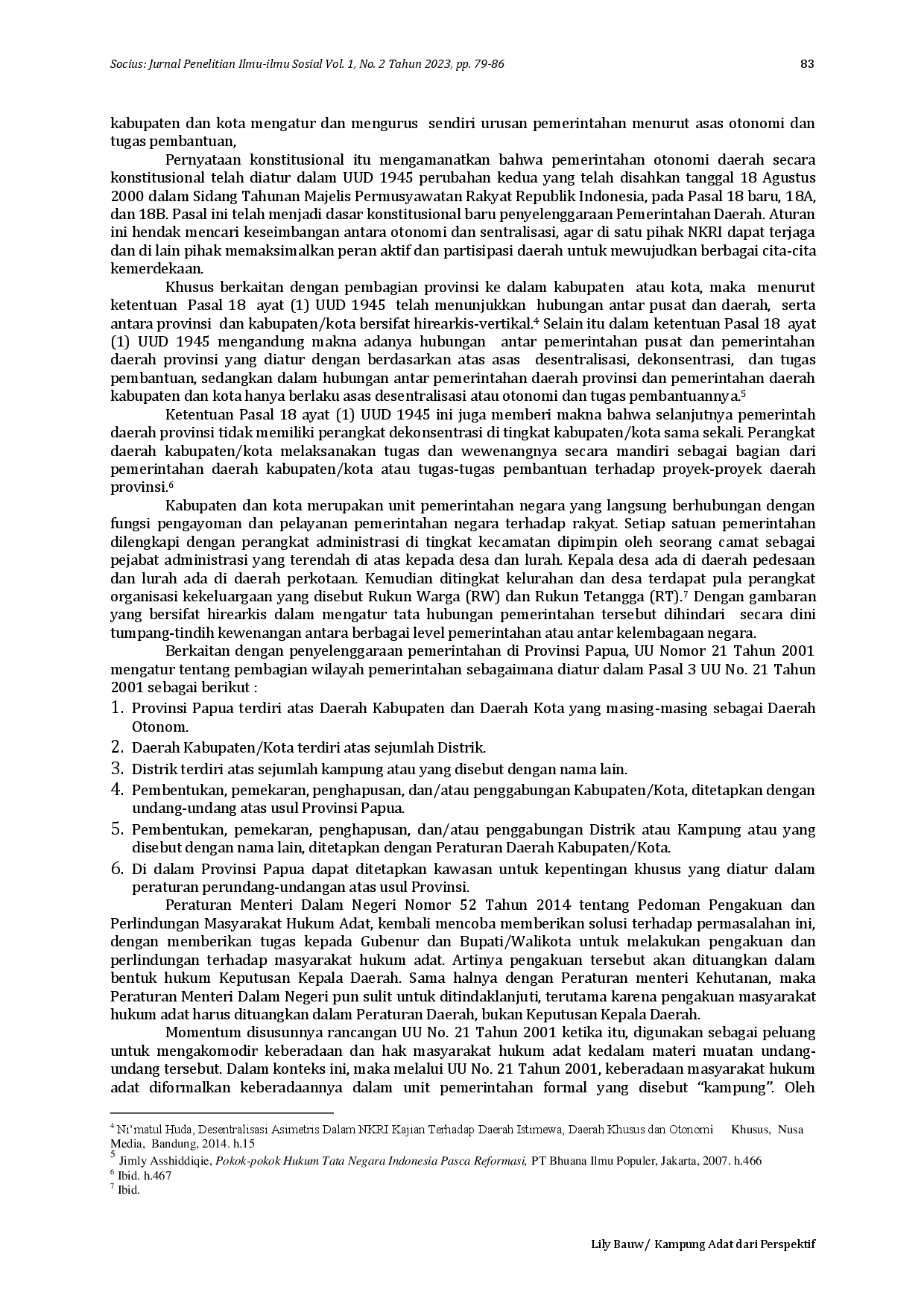 juris Kampung Adat Dari Perspektif Ketatanegaraan Republik Indonesia