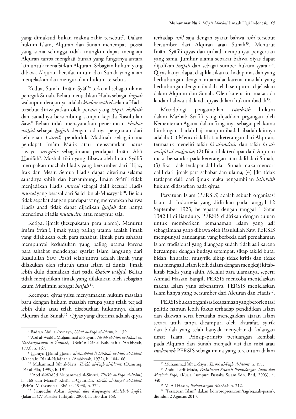 juris M q t Mak n Jemaah Haji Indonesia