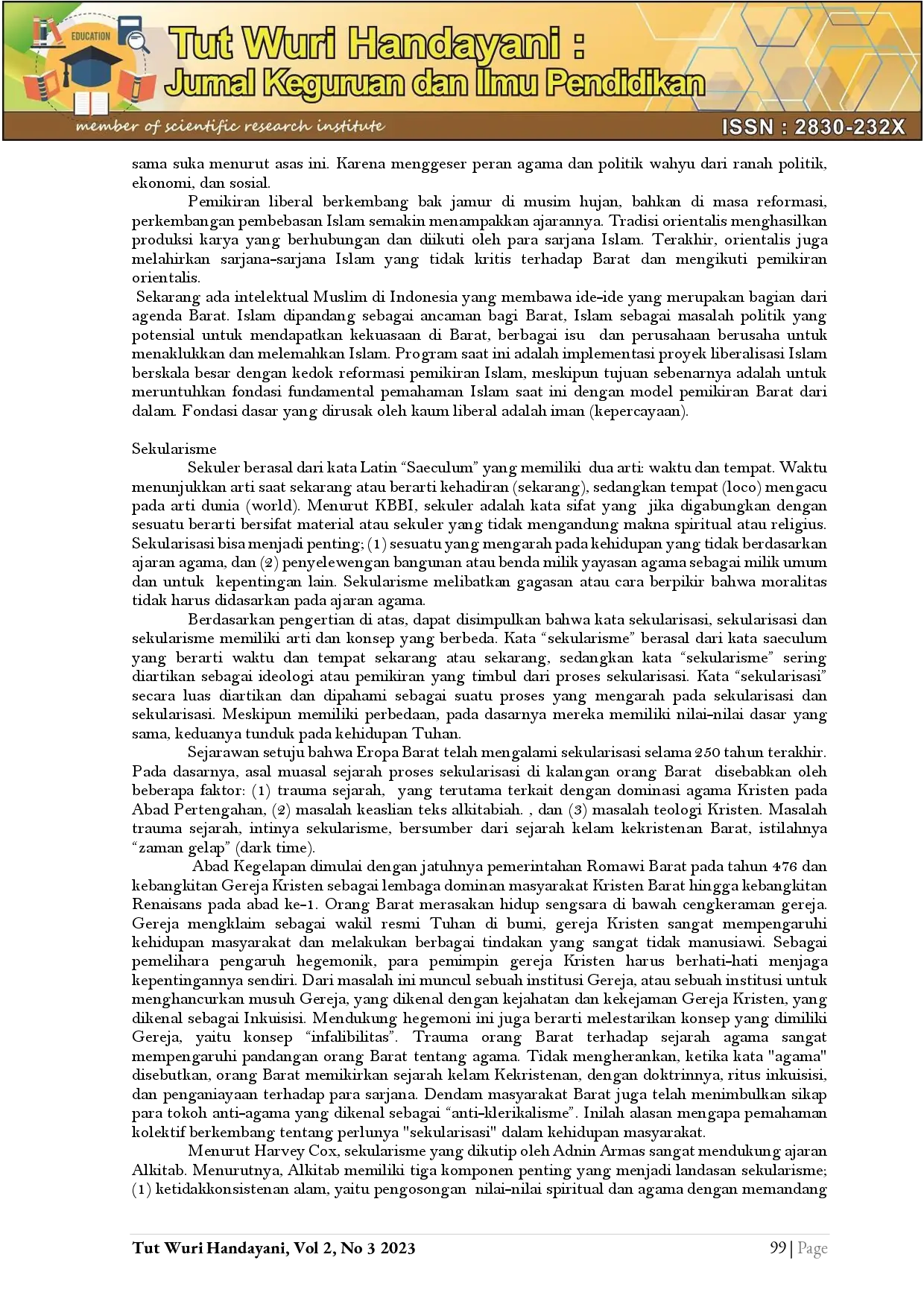 juris Pendidikan Agama Islam Dan Paham Keagamaan Aktual Fundamentalisme Radikalisme Sekularisme Dan Liberalisme