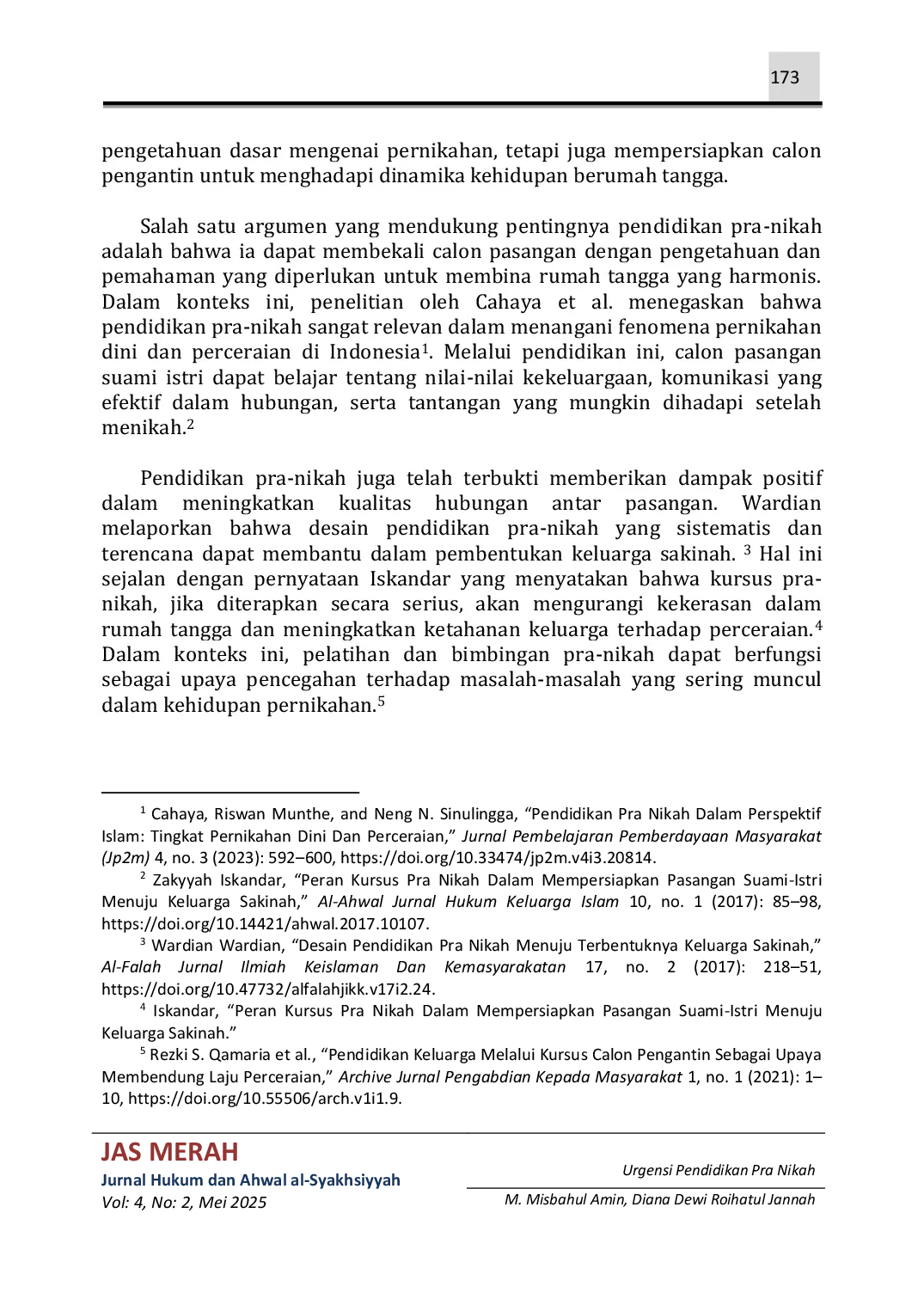 JURIS Urgensi Pendidikan Pra Nikah