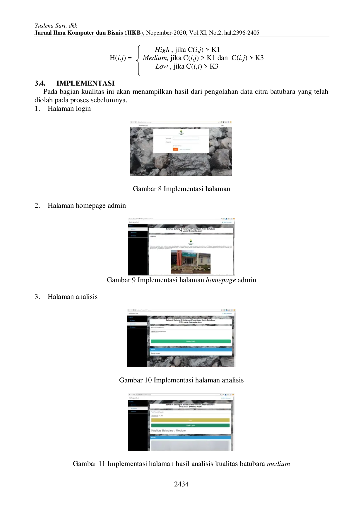 juris Penentuan Jenis Batubara Berbasis Pengolahan Citra Digital Menggunakan Metode Logika Fuzzy