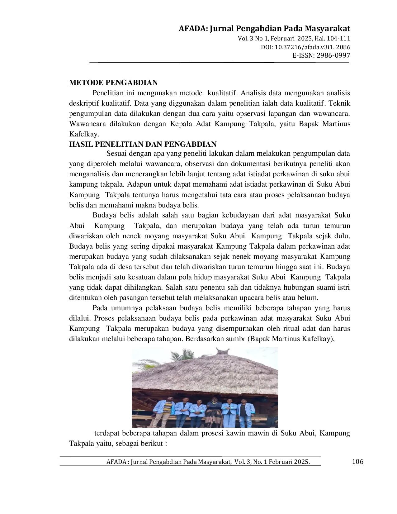 JURIS Adat Istiadat Perkawinan Suku Abui Kampung Takpala