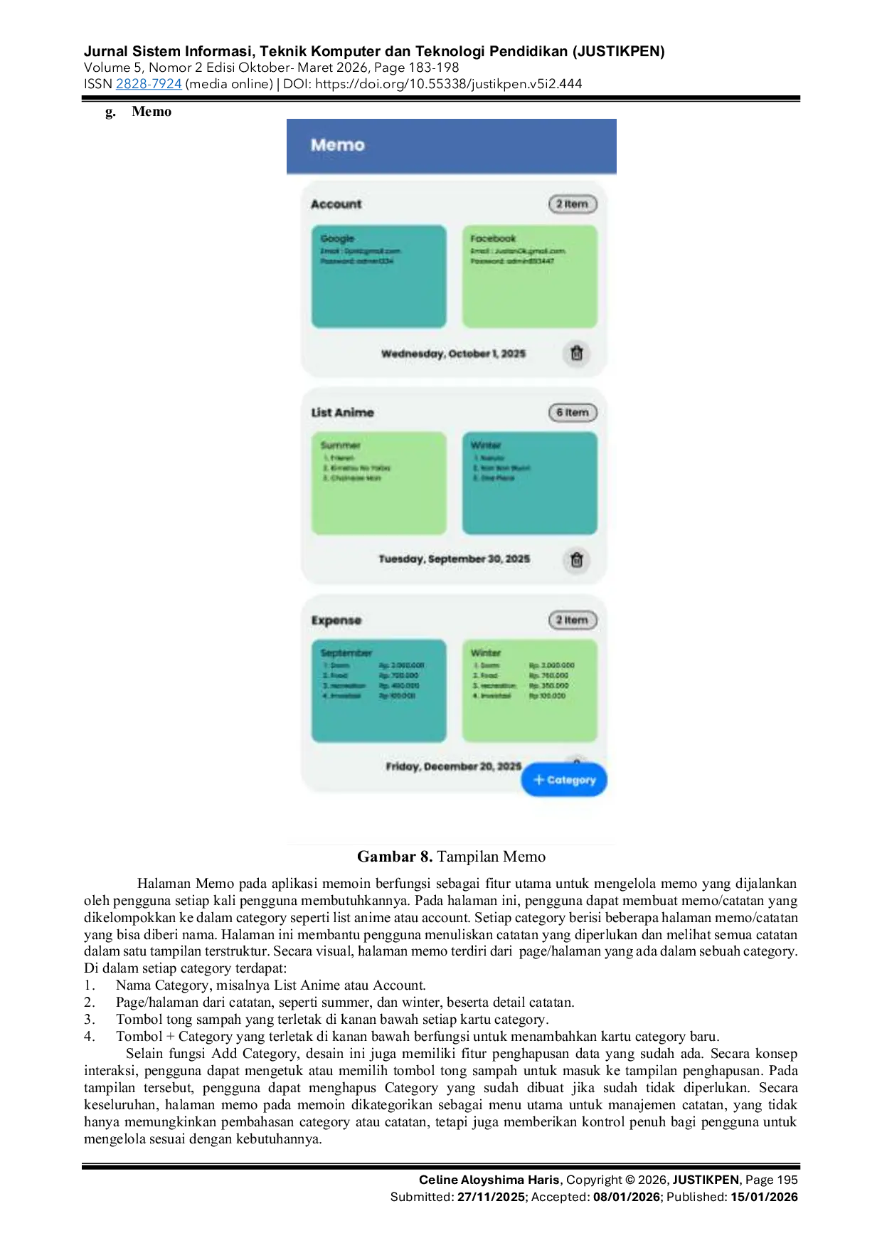 JURIS Perancangan Prototype Aplikasi Memoin Menggunakan Metode System Usability Scale SUS