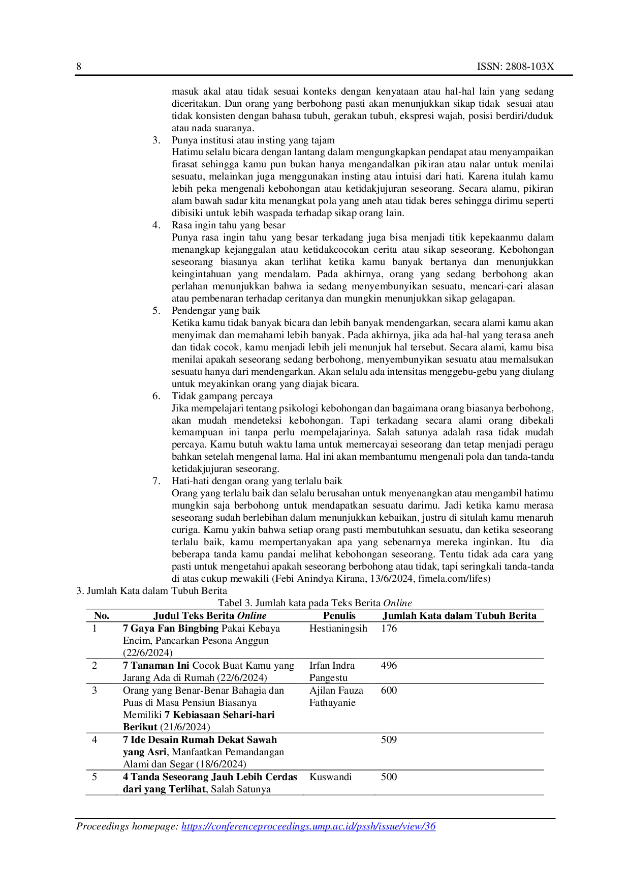 JURIS Teknik Mengantarkan Pembaca Berita Online Berbahasa Indonesia Memasuki Bacaan di Tubuh Berita