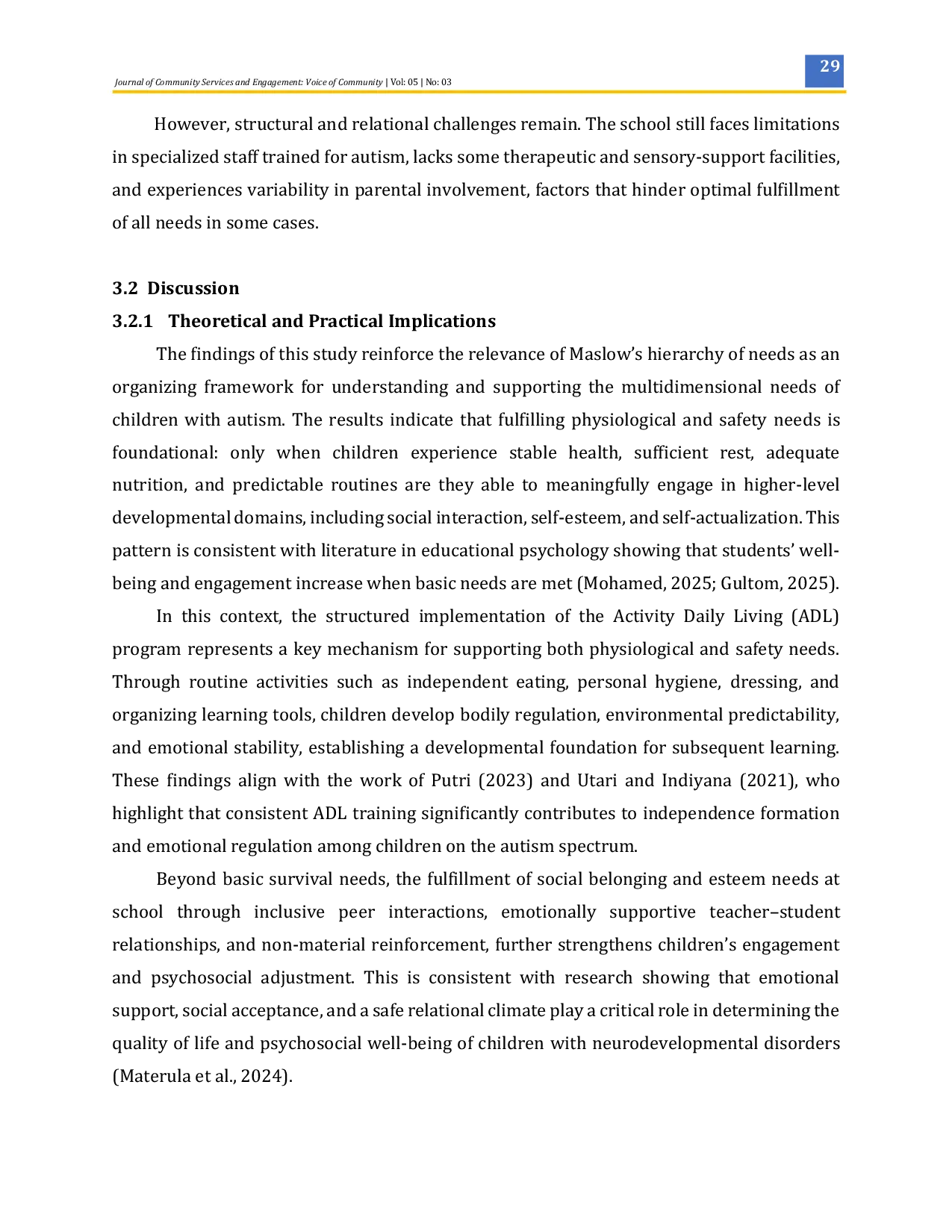 JURIS Fulfillment of Basic Needs for Children with Special Needs A Case Study of Children with Autism at SLB Negeri 1 Makassar