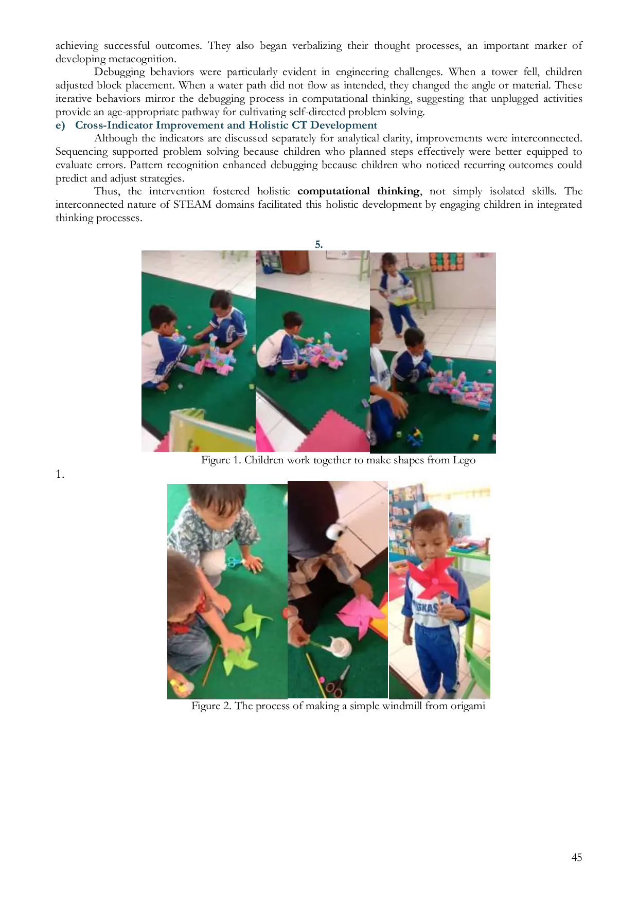 JURIS The Impact Of STEAM Based Unplugged Activities In Influencing Early Childhood Computational Thinking