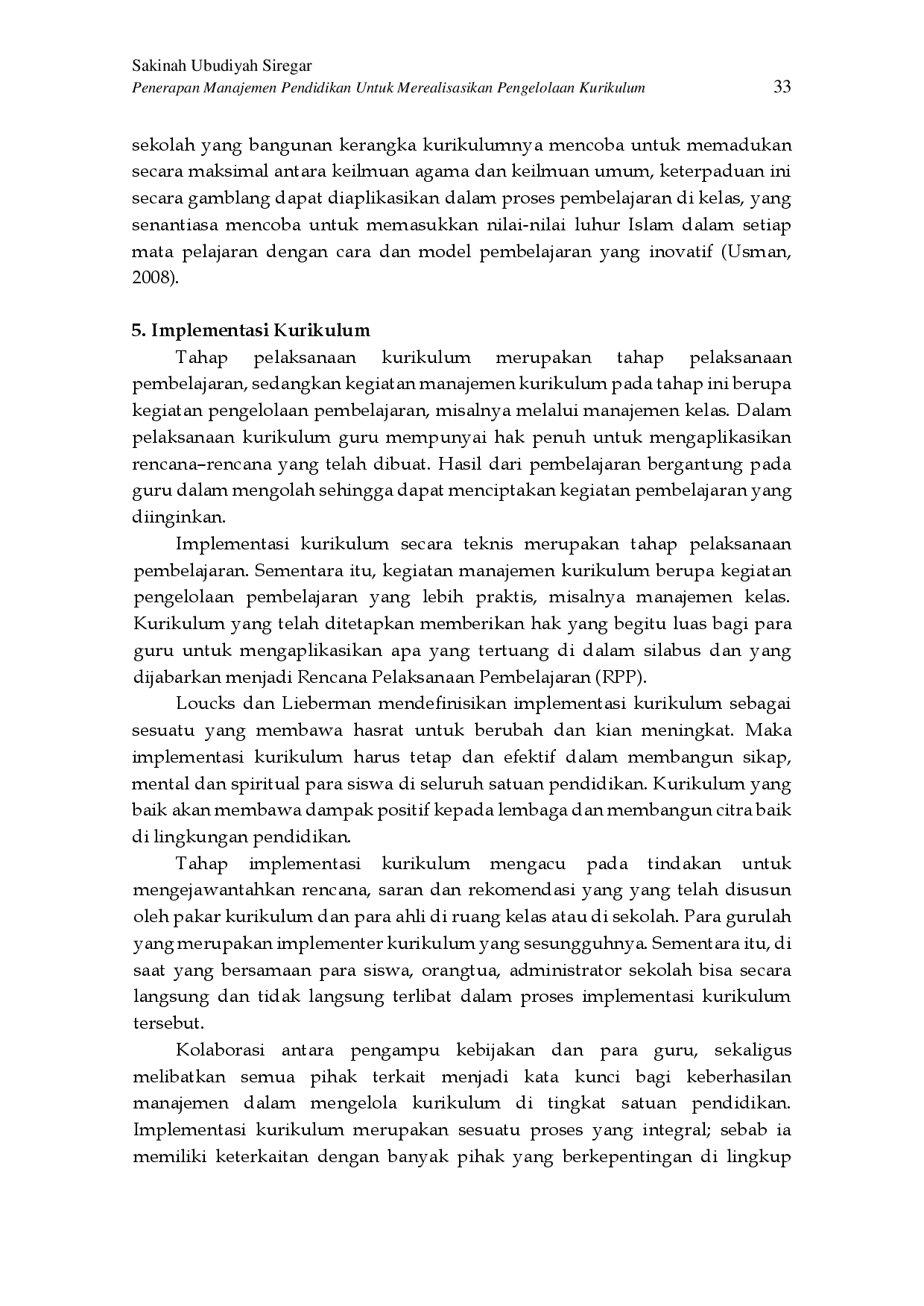 JURIS Penerapan Manajemen Pendidikan Untuk Merealisasikan Pengelolaan Kurikulum