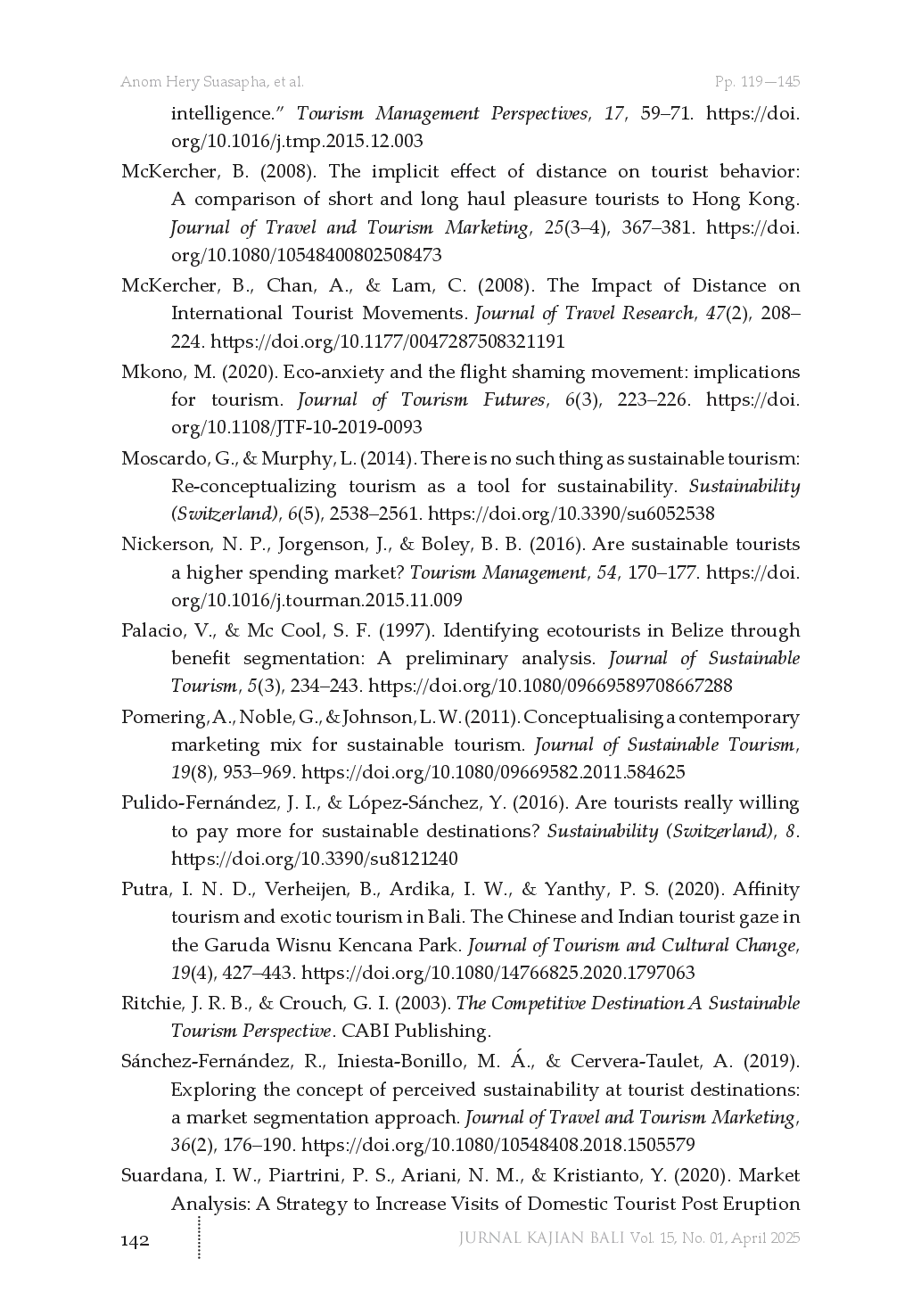 juris Selecting the Sustainable Tourist Market for Bali Based on Carbon Footprint