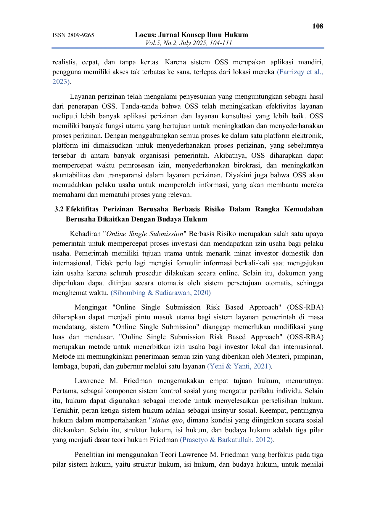 JURIS Implikasi Sistem Perizinan Berusaha Berbasis Elektronik OSS Bagi Pelaku Usaha