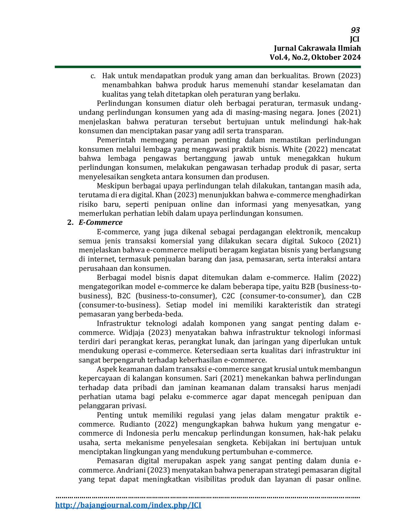 JURIS Upaya Perlindungan Hukum Pada Konsumen Dalam Transaksi E Commerce