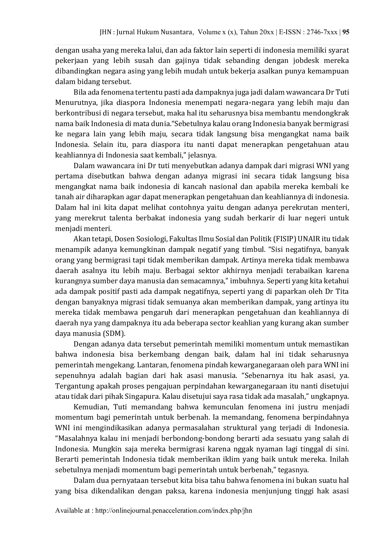 JURIS Kewarganegaraan dan Nasionalisme Tantangan Implementasi Nilai Pancasila Berdasarkan kasus Pindahnya WNI menjadi WNA