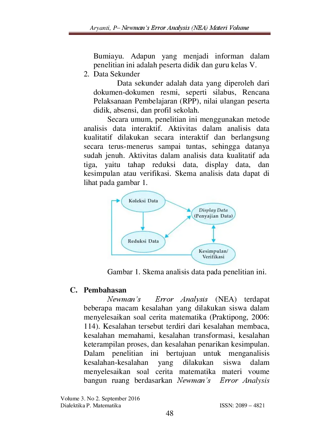 juris NEWMAN S ERROR ANALYSIS NEA MATERI VOLUME BANGUN RUANG KELAS V SD NEGERI DUKUHTURI 01 KECAMATAN BUMIAYU TAHUN PELAJARAN 2015 2016 Array