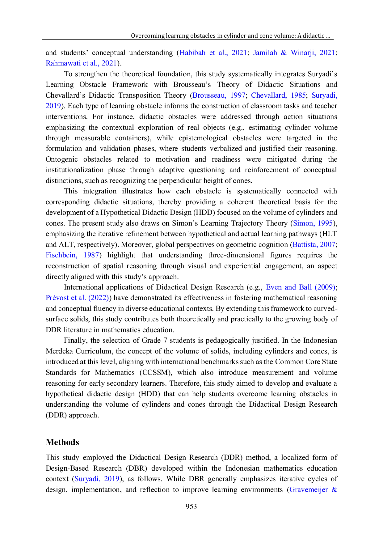 JURIS Overcoming learning obstacles in cylinder and cone volume A didactic design research approach