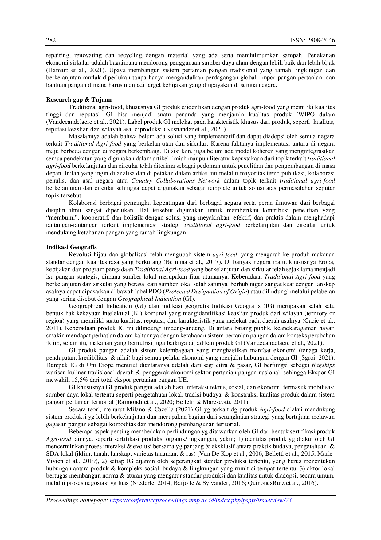 JURIS Studi Bibliometrik Traditional Agri Food yang Berkelanjutan dan Sirkular