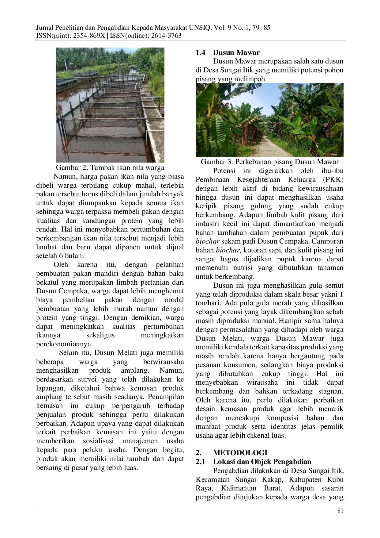 juris Optimalisasi Potensi Sumber Daya Desa Sungai Itik Kubu Raya Kalimantan Barat