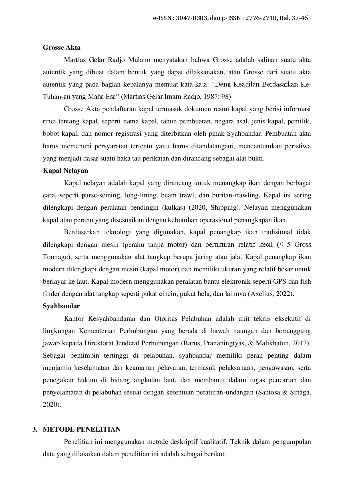 juris Optimalisasi Proses Penerbitan Grosse Akta untuk Kapal Nelayan di Kantor Kesyahbandaran dan Otoritas Pelabuhan Kelas III Parepare