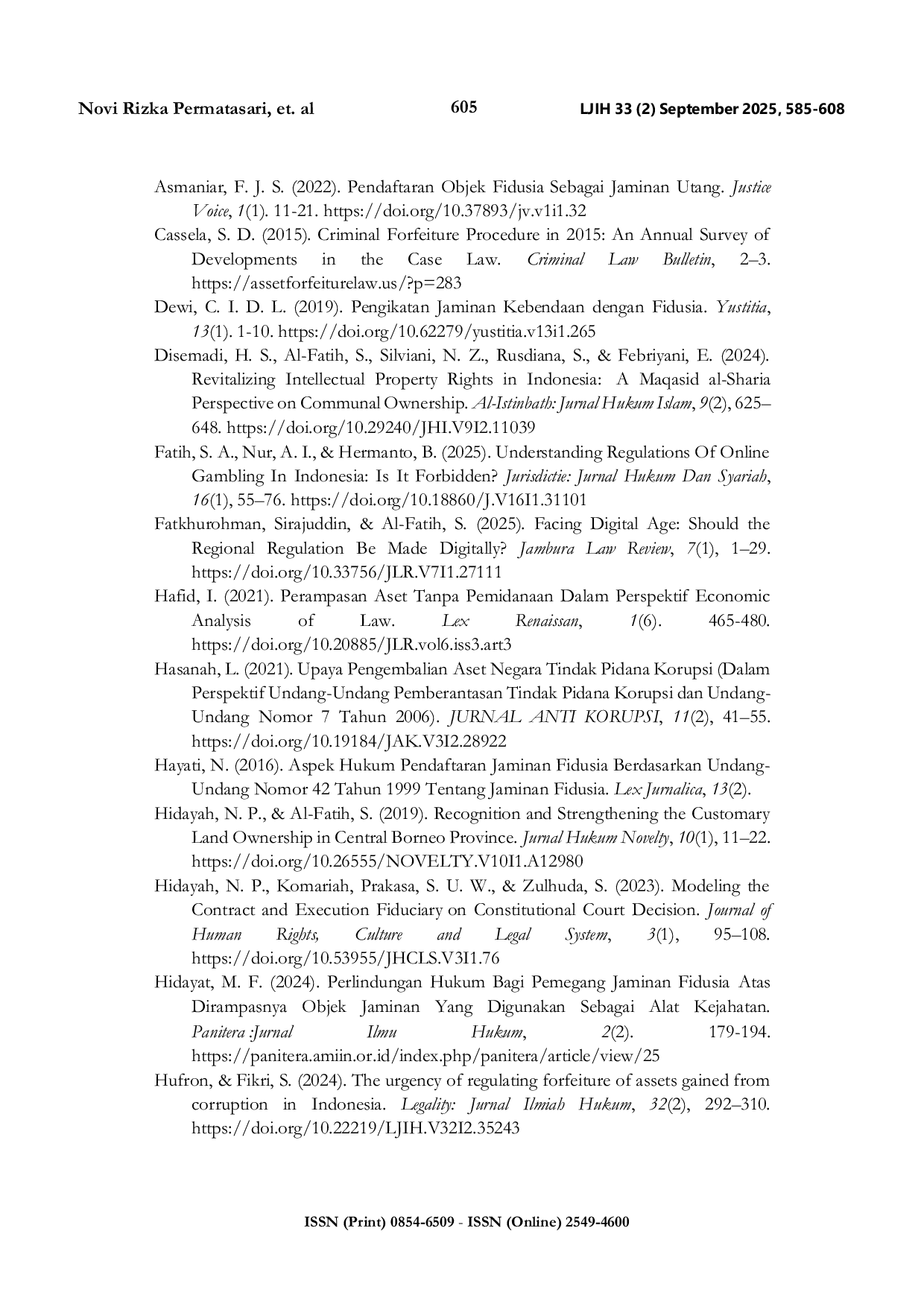 JURIS In Search of Forfeited Fiduciary Assurance A Justice Approach