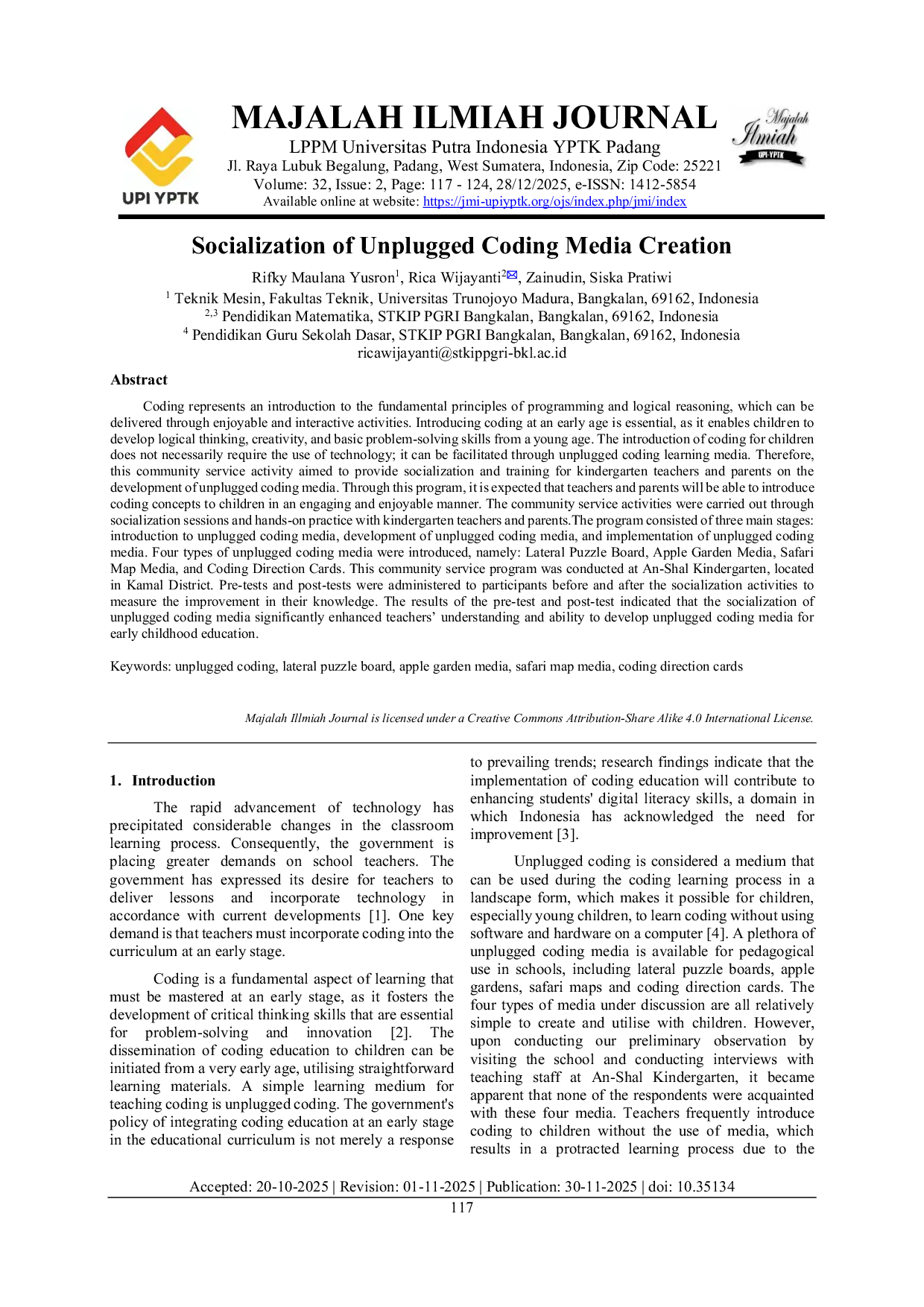 JURIS Unplugged Coding Media Creation Socialization