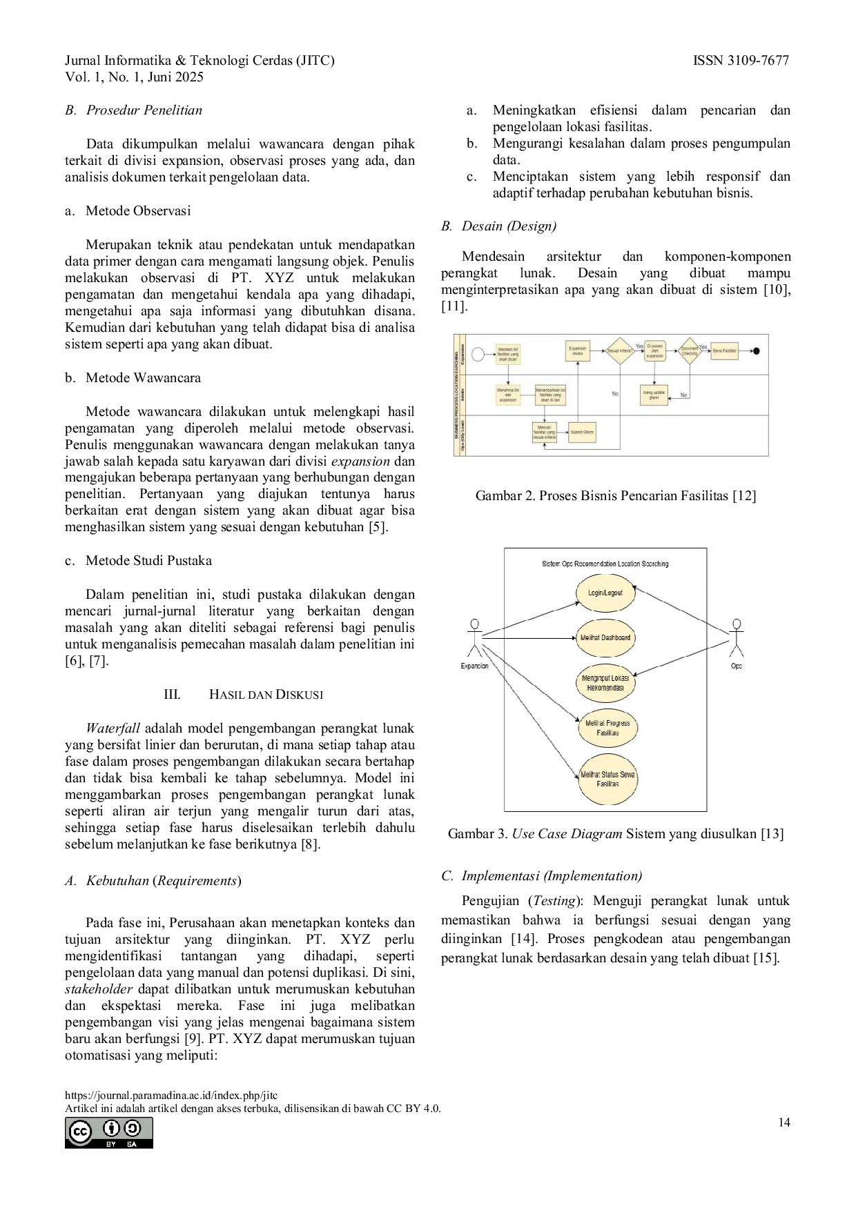 JURIS Optimasi Pengelolaan Data Pencarian Fasilitas Ekspedisi Berbasis Otomasi dengan Pendekatan Framework Waterfall