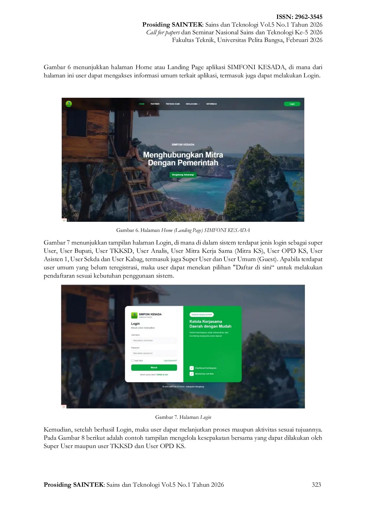 JURIS Pengembangan Sistem Informasi Terkini Kerja Sama Daerah SIMFONI KESADA Pemerintah Kabupaten Klungkung Bali