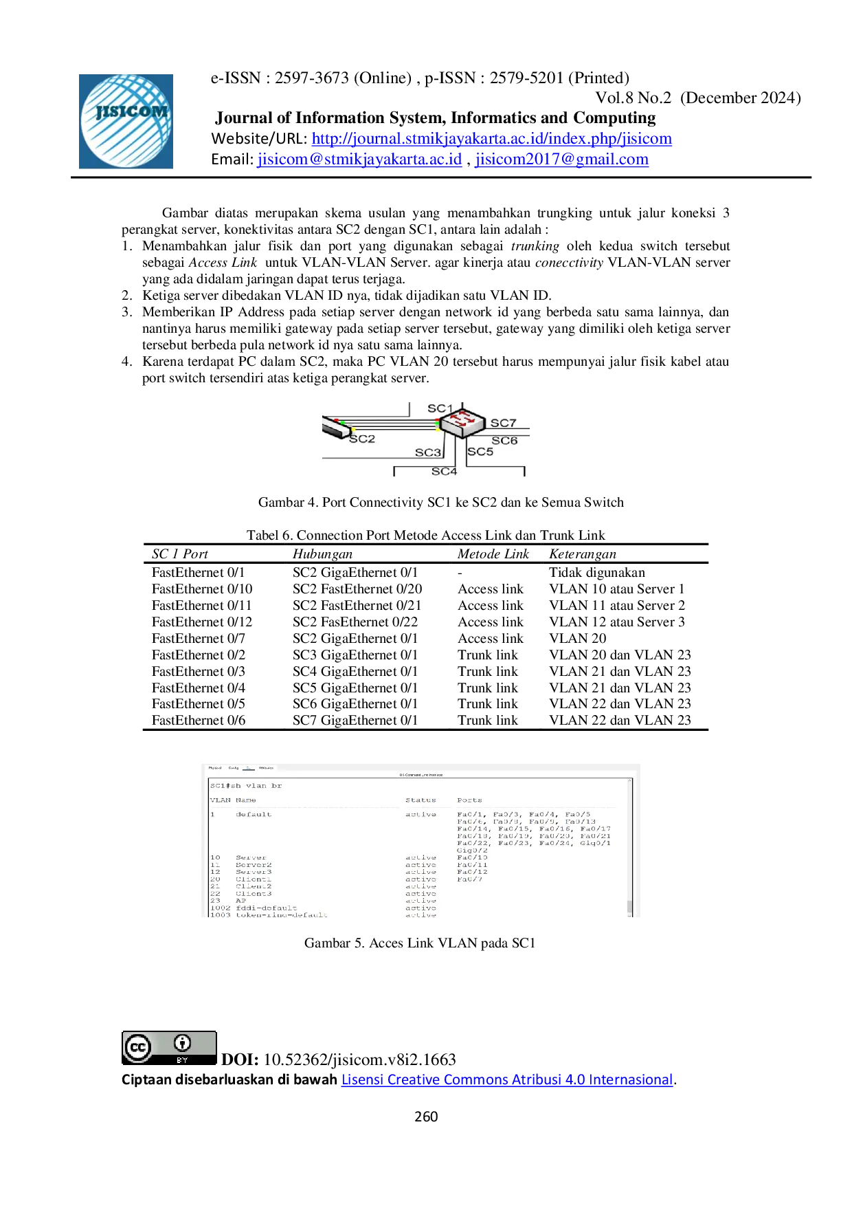 JURIS Optimalisasi VLAN dengan menentukan Trunk Link dan Access Link untuk Minimalisir Connection Failure