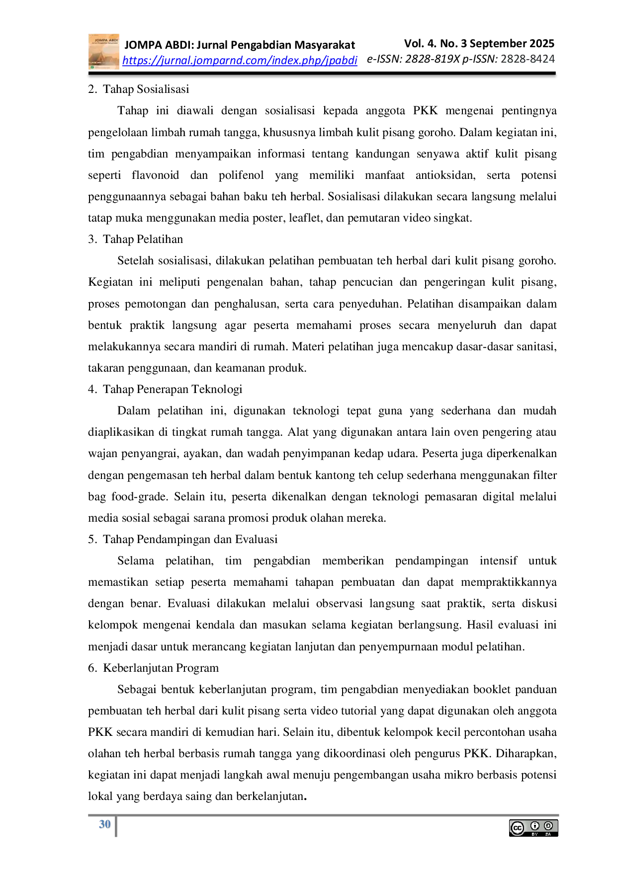 JURIS Pemberdayaan Ibu Ibu PKK Kelurahan Tafure Ternate Utara Dalam Produksi Teh Kulit Pisang Goroho Kaya Antioksidan Untuk Mendukung Kesehatan Dan Ekonomi