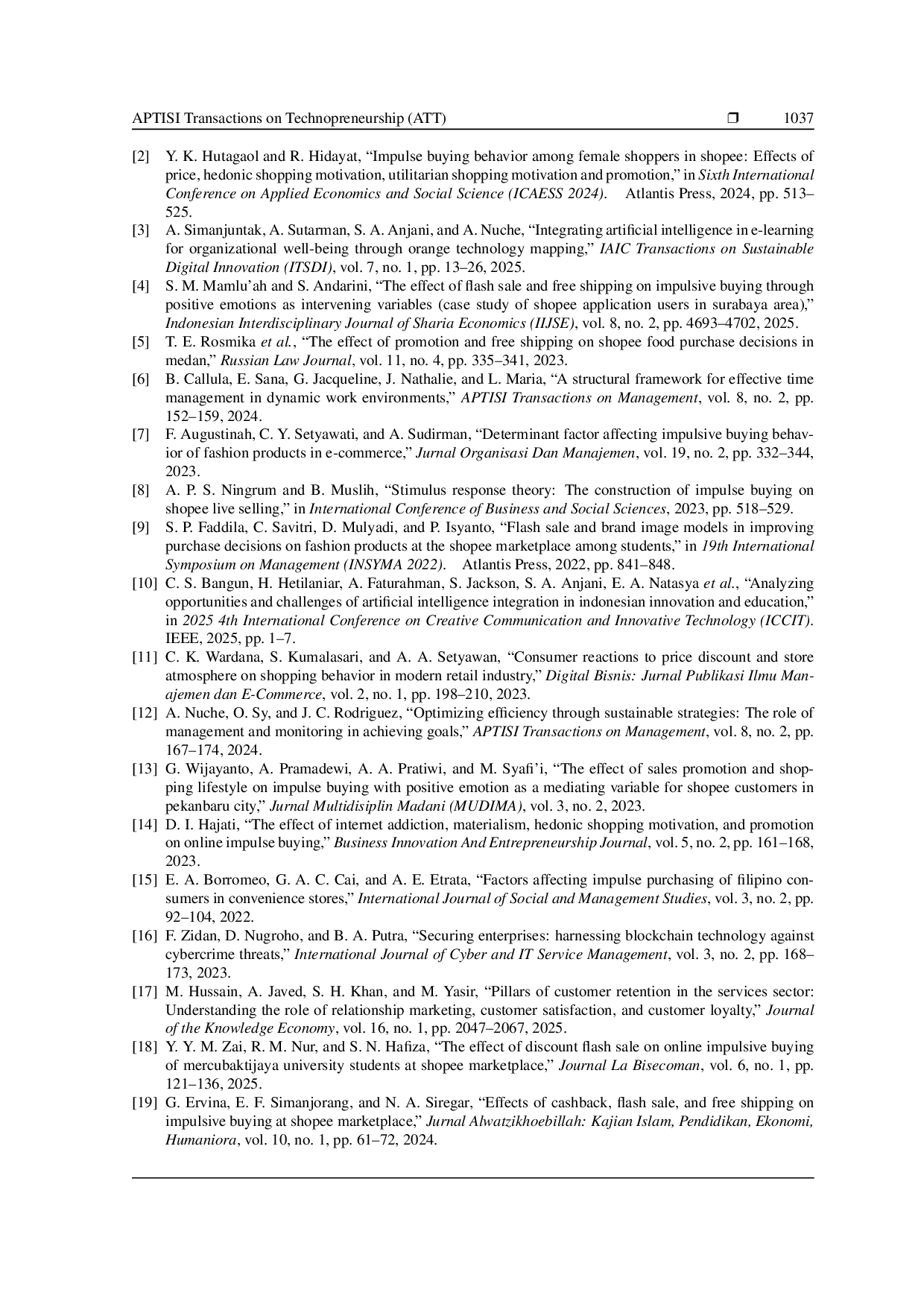 JURIS Impact of Shopee Promotions on Spontaneous Buying in Pematangsiantar