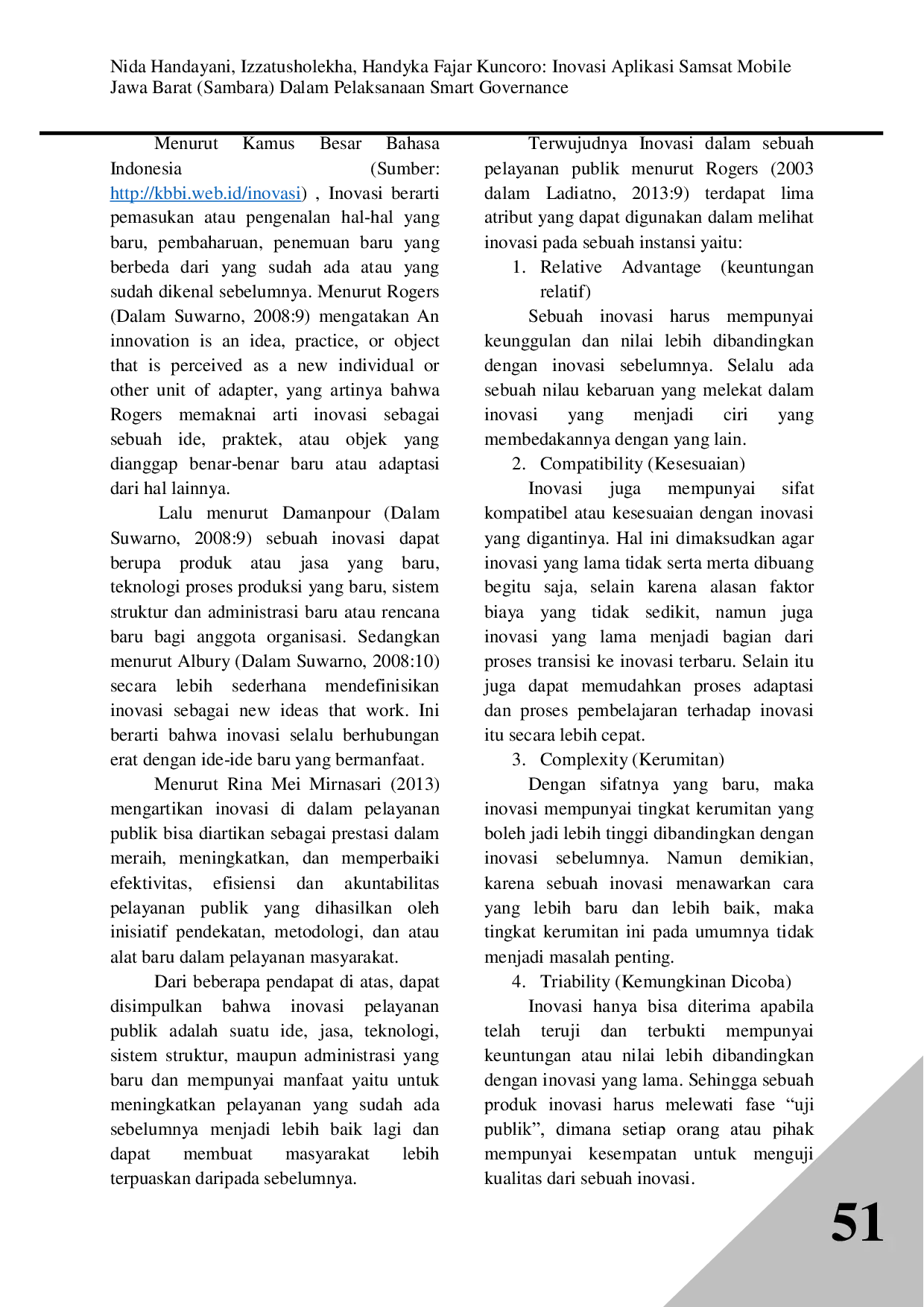 JURIS Inovasi Aplikasi Samsat Mobile Jawa Barat Sambara Dalam Pelaksanaan Smart Governance