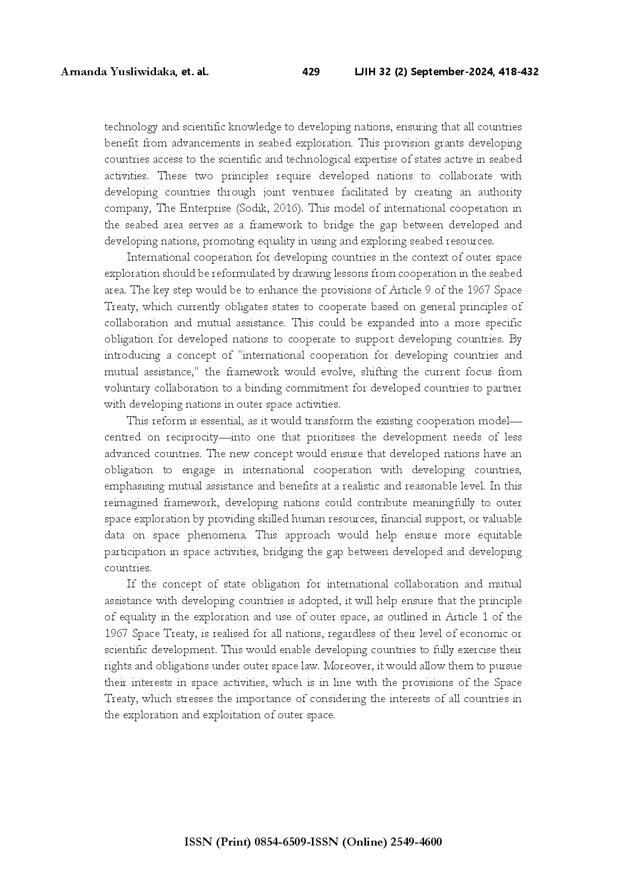 juris The implementation of state s rights and obligations in outer space is it equal