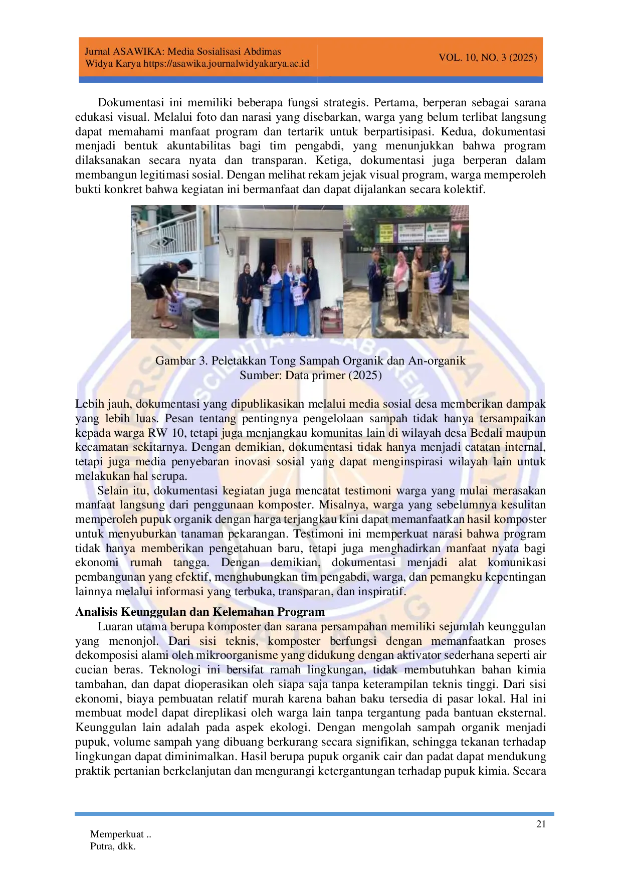 juris Memperkuat Keberlanjutan Desa melalui Pengolahan Sampah Organik Berbasis Komunitas Studi Kasus Dusun Bedali