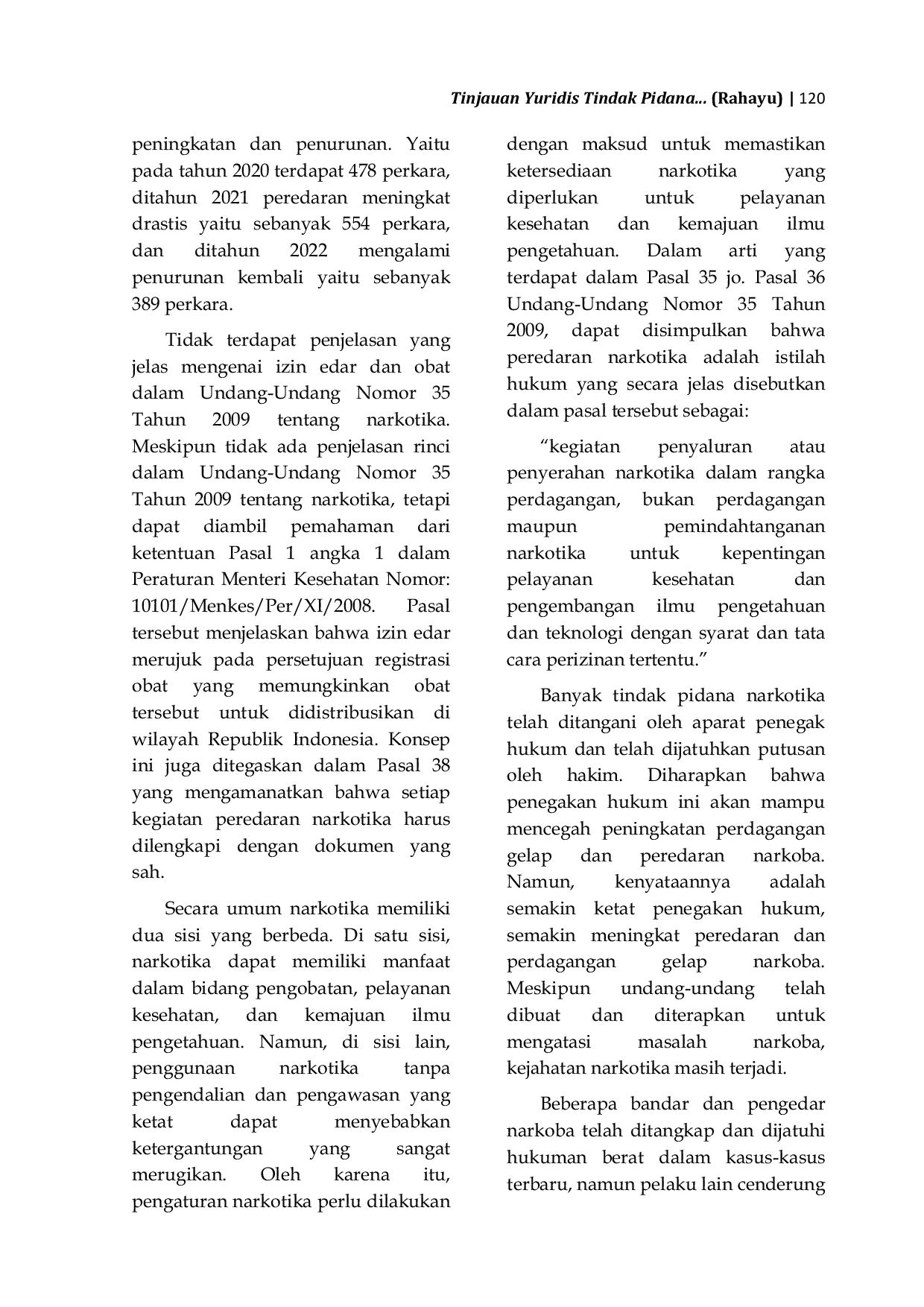 JURIS Tinjauan Yuridis Tindak Pidana Peredaran Narkotika Jenis Shabu Studi Putusan 731 Pid Sus 2022 PN Mks