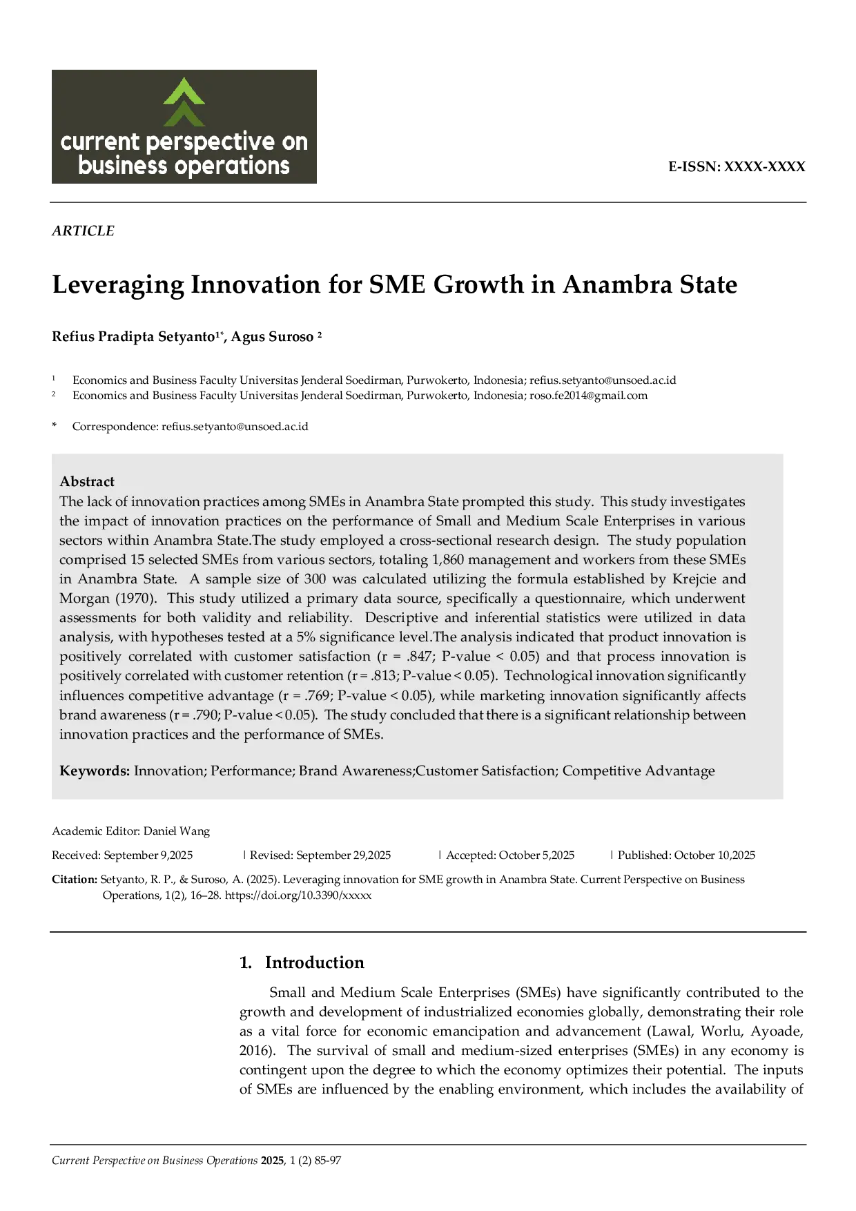 JURIS Leveraging Innovation for SME Growth in Anambra State