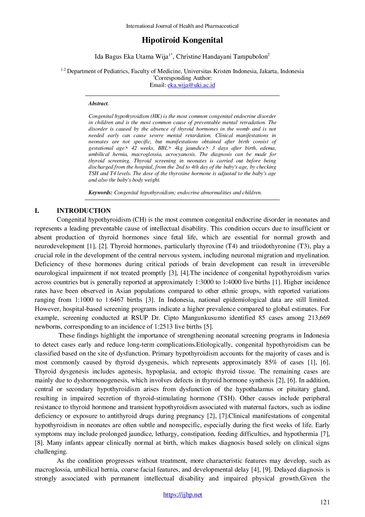 JURIS Hipotiroid Kongenital