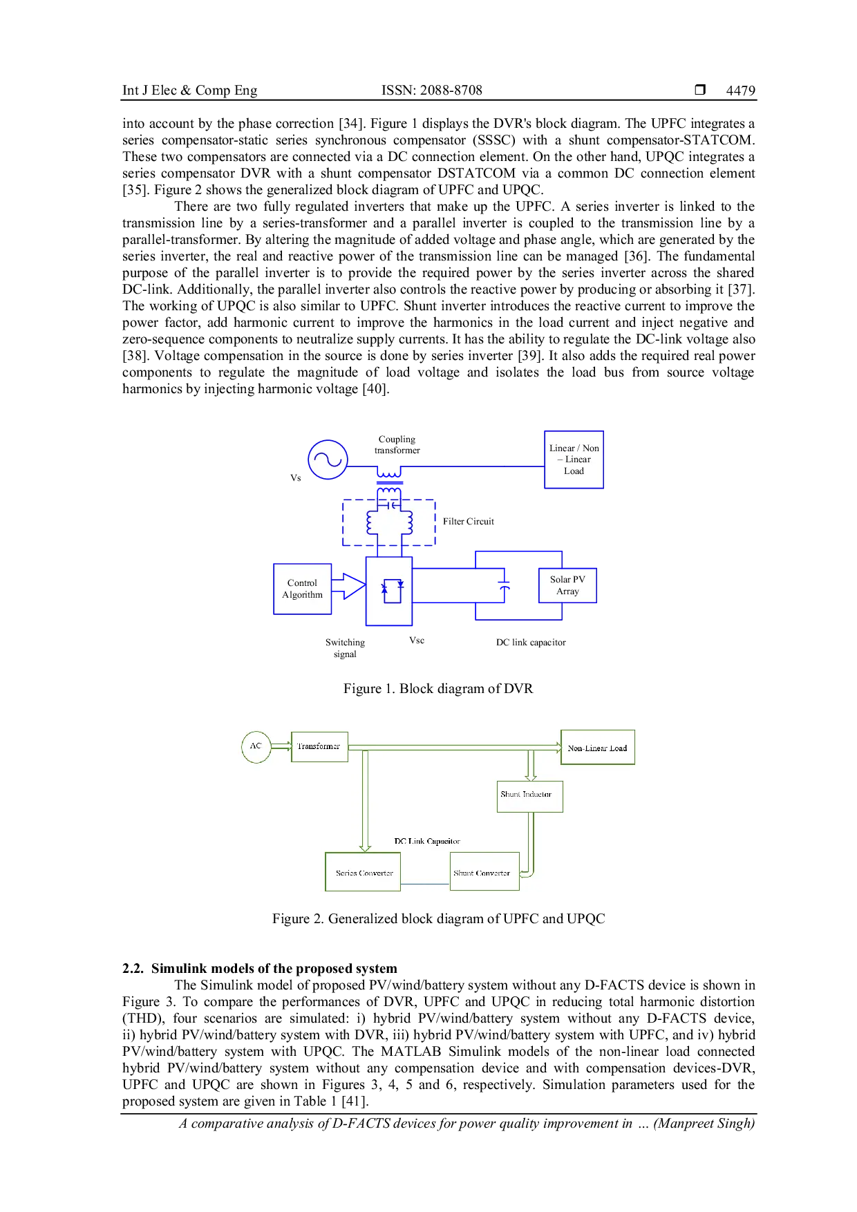 JURIS A comparative analysis of D FACTS devices for power quality improvement in photovoltaic wind battery system