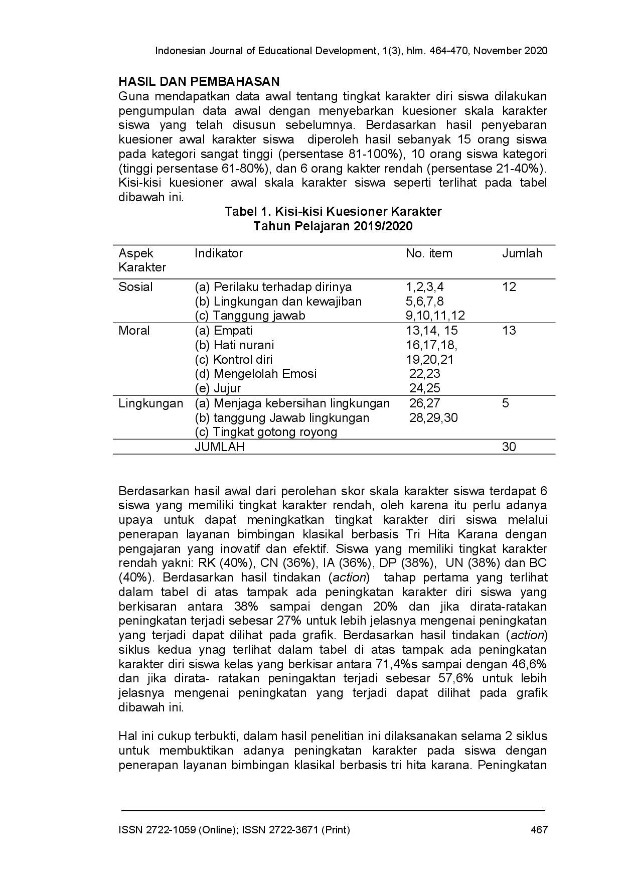 juris Penerapan layanan bimbingan klasikal berbasis tri hita karana dalam meningkatkan karakter siswa tahun pelajaran 2019 2020